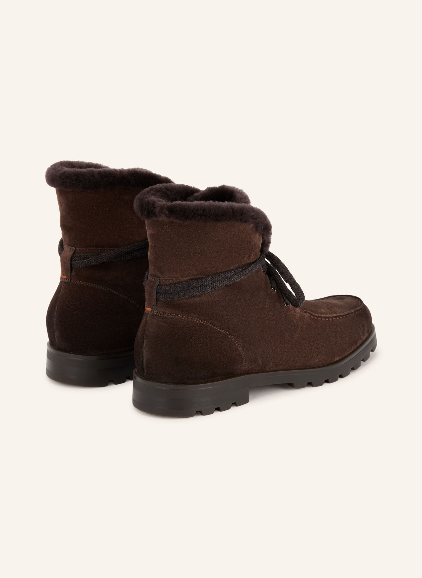 Santoni Lace-up boots: DARK BROWN