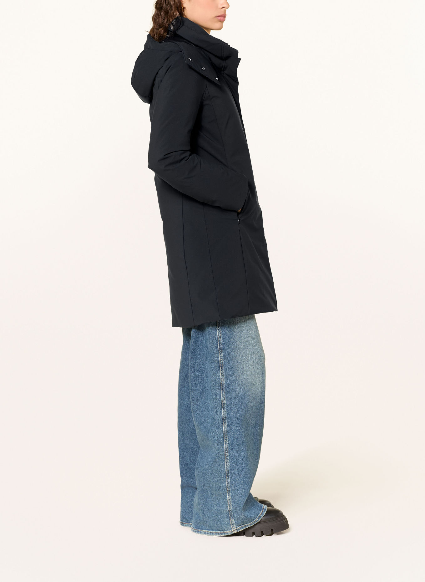 SAVE THE DUCK Parka LOLITA mit abnehmbarer Kapuze: SCHWARZ