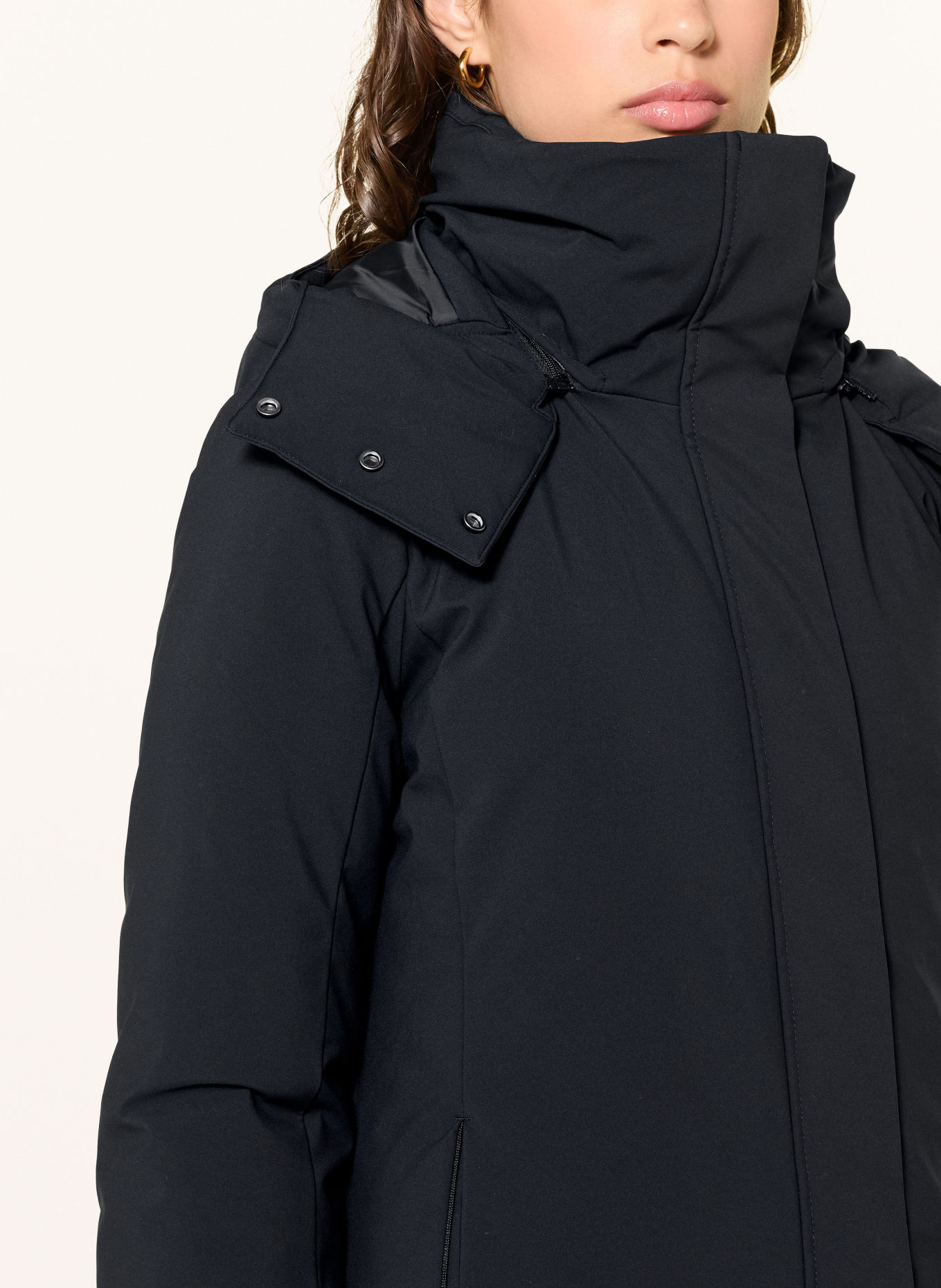 SAVE THE DUCK Parka LOLITA mit abnehmbarer Kapuze: SCHWARZ