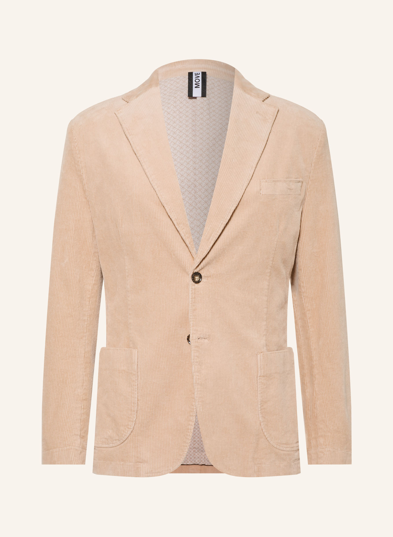 DIGEL move BASIL-PPT Modern Fit Corduroy Suit Jacket: 74 BEIGE