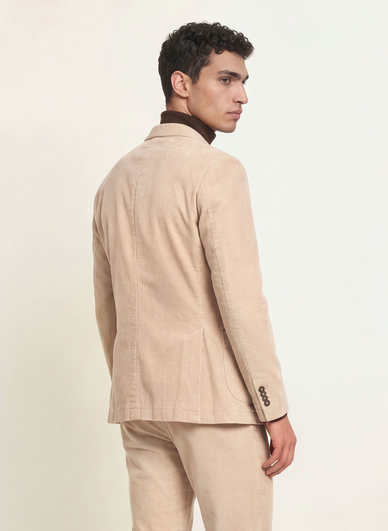 DIGEL move BASIL-PPT Modern Fit Corduroy Suit Jacket: 74 BEIGE