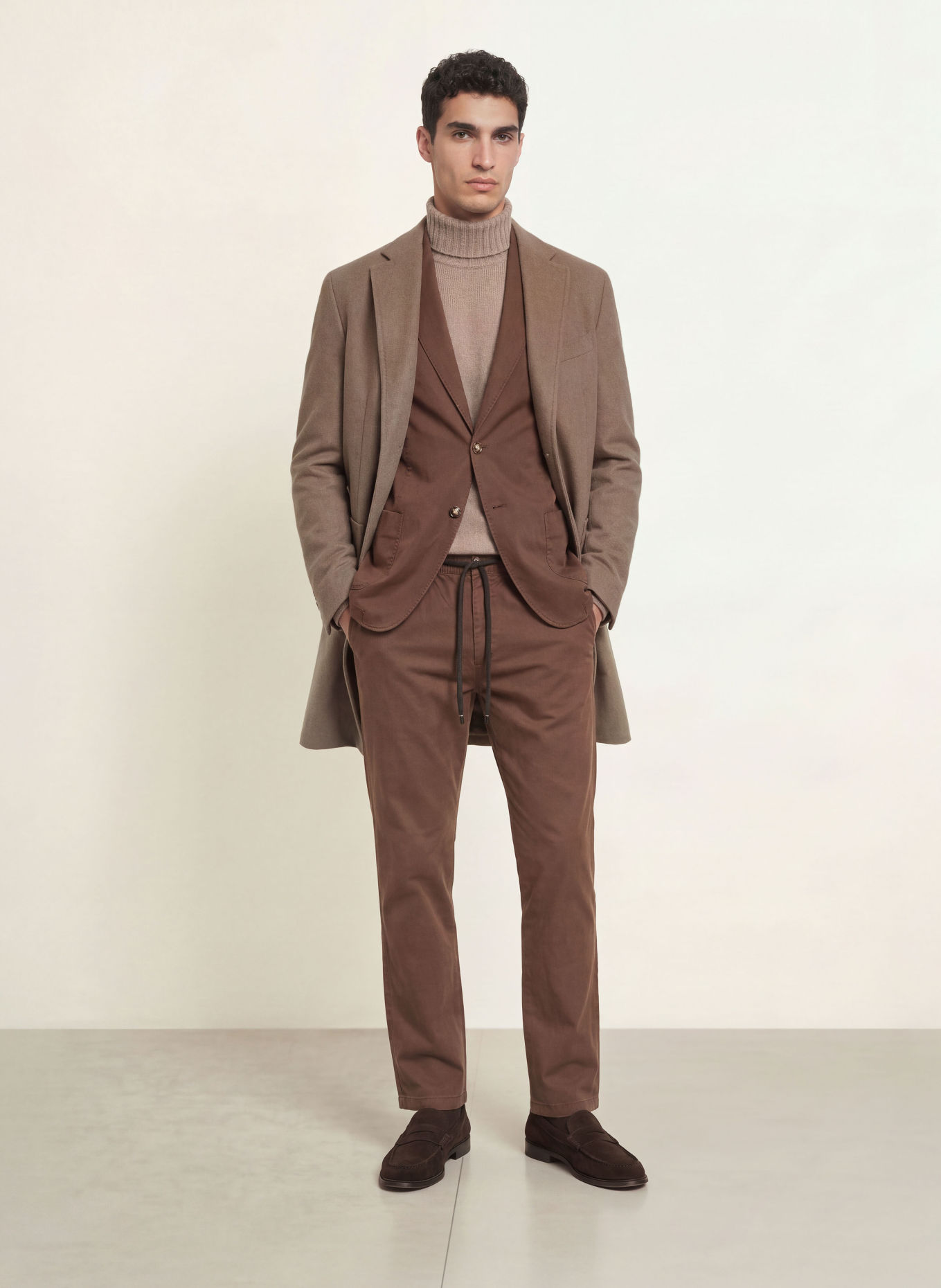 DIGEL move Oblekové kalhoty BENNY Modern Fit: 30 BRAUN