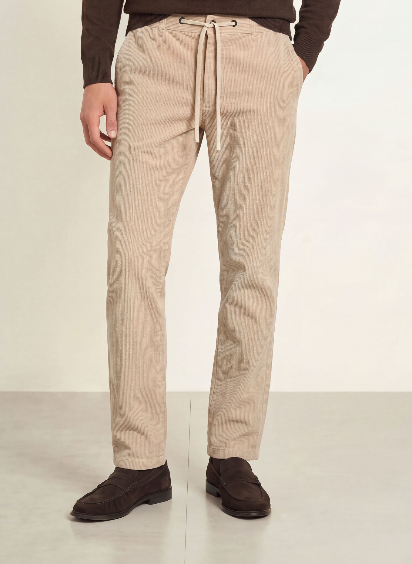 DIGEL move Pantalon en velours côtelé BENNY, coupe moderne: 74 BEIGE