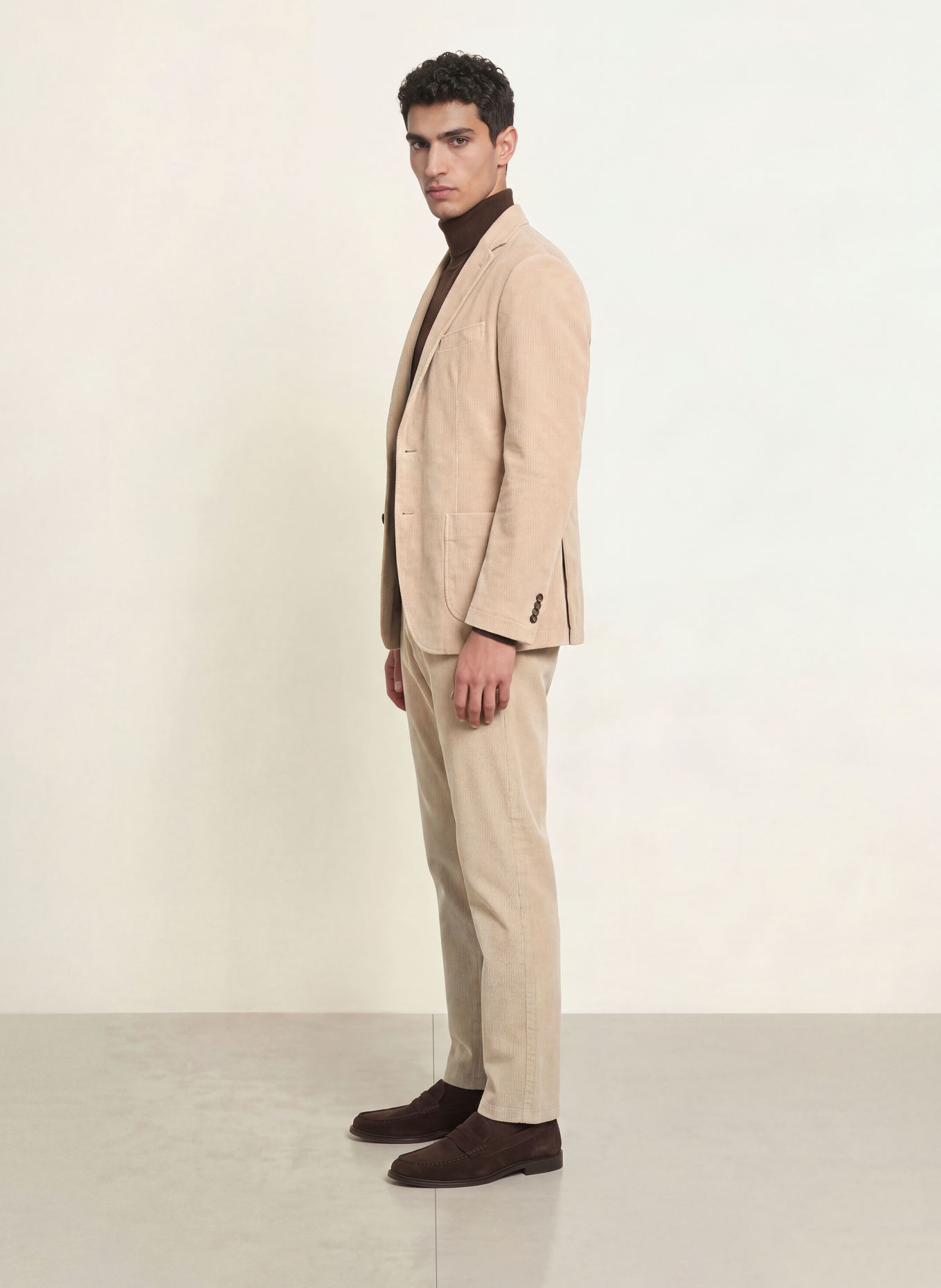 DIGEL move Pantalon en velours côtelé BENNY, coupe moderne: 74 BEIGE