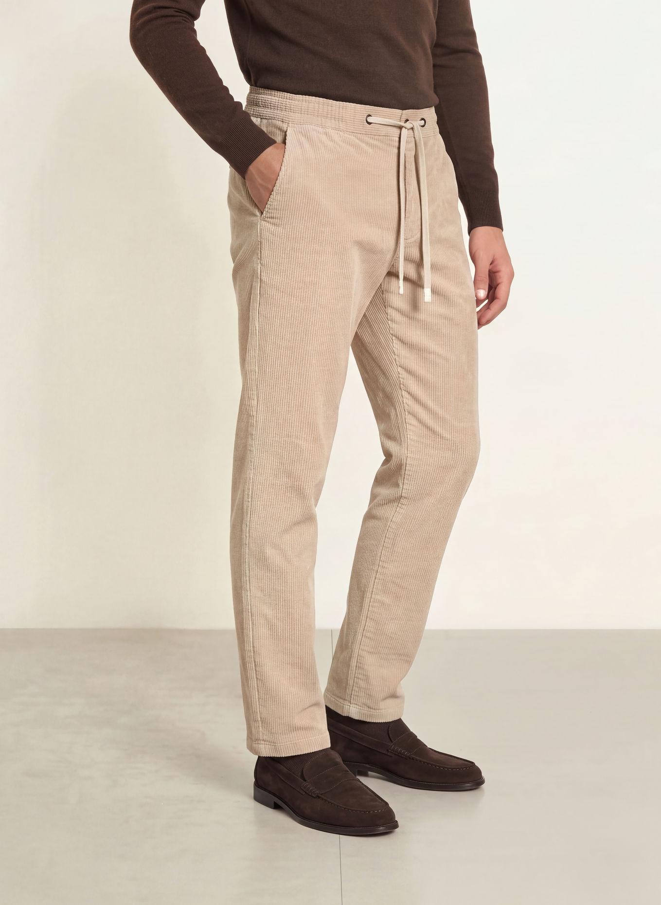 DIGEL move Pantalon en velours côtelé BENNY, coupe moderne: 74 BEIGE