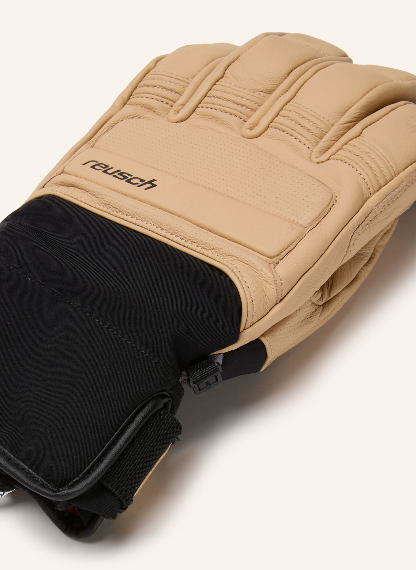 reusch Gants de ski ALPINE HERITAGE: BEIGE / NOIR