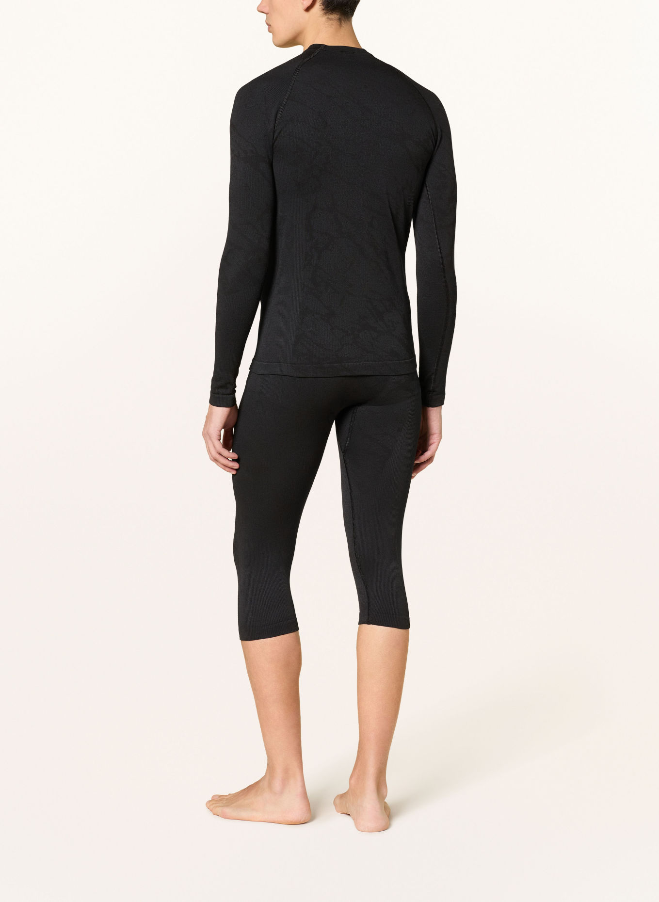 odlo Funktionswäsche-Hose PERFORMANCE WARM BLACKCOMB mit verkürzter Beinlänge: SCHWARZ