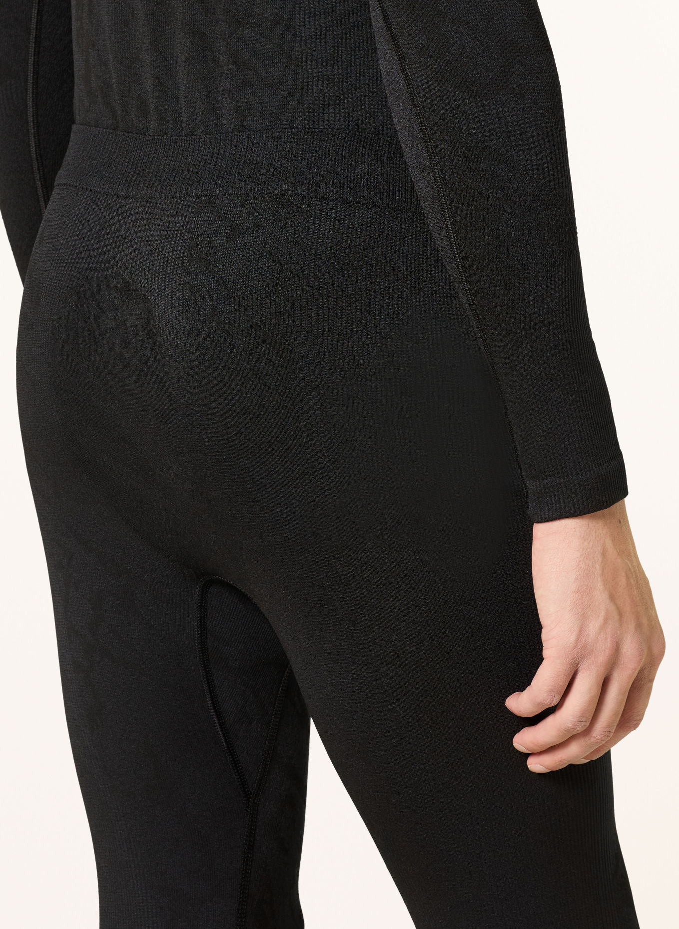 odlo Funktionswäsche-Hose PERFORMANCE WARM BLACKCOMB mit verkürzter Beinlänge: SCHWARZ