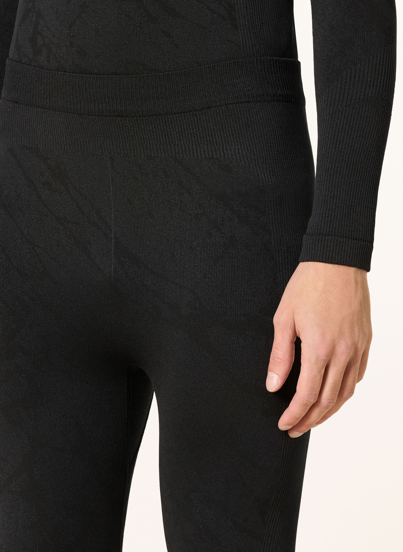 odlo Funktionswäsche-Hose PERFORMANCE WARM BLACKCOMB mit verkürzter Beinlänge: SCHWARZ