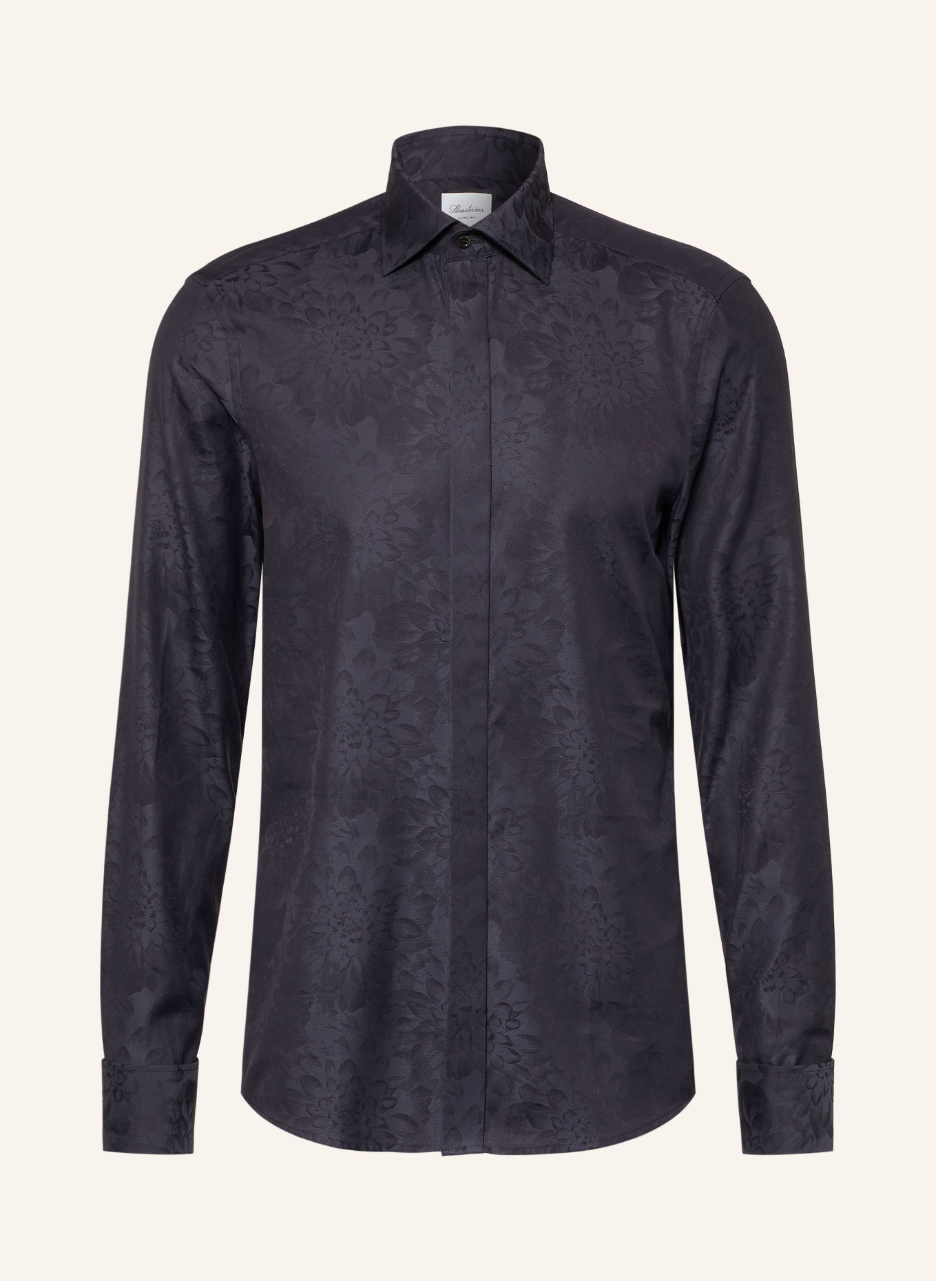 Stenströms Smoking-Hemd Slimline Fit: SCHWARZ