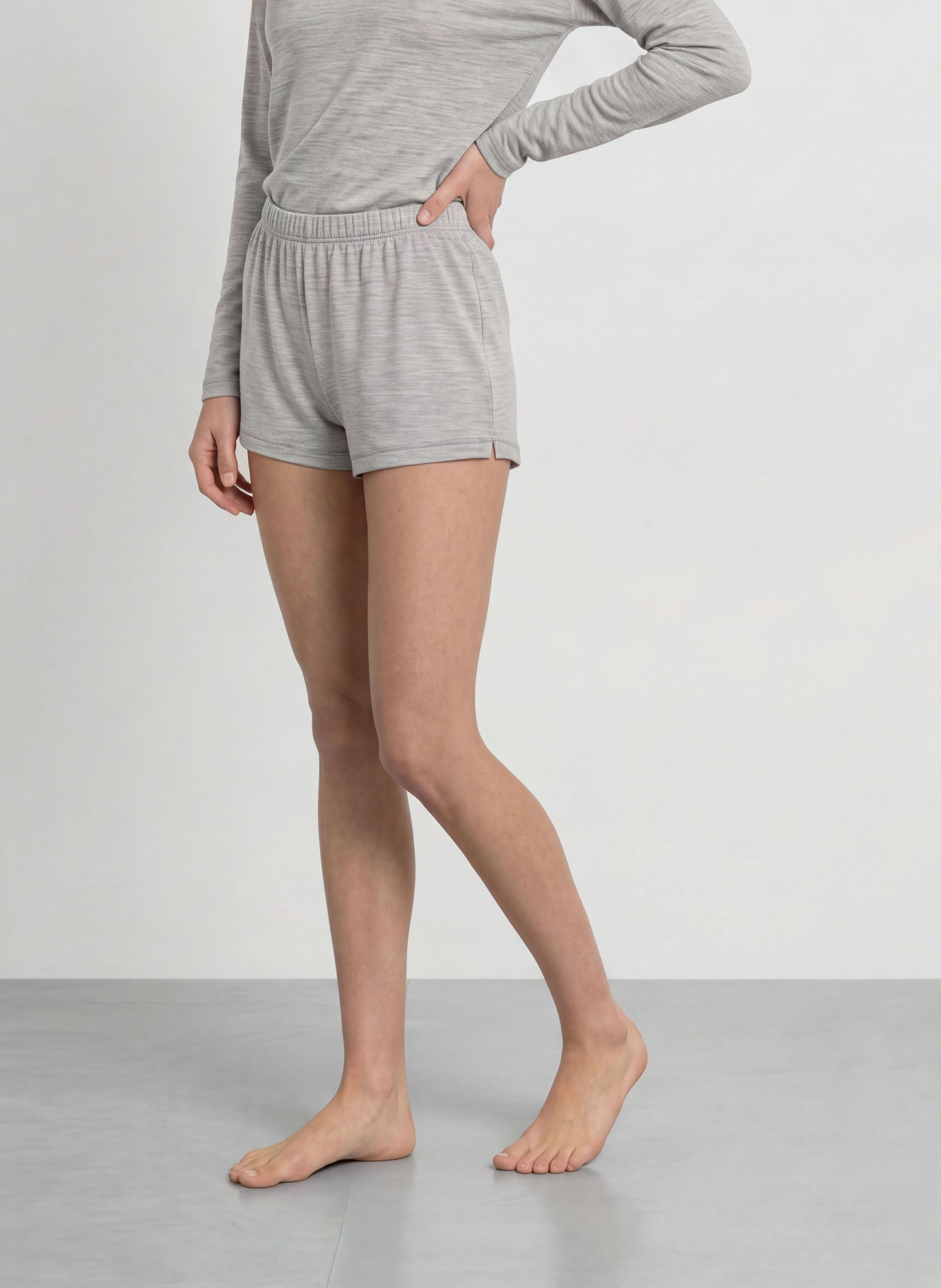 icebreaker 150 LODGE Merino Wool Shorts: GRAY