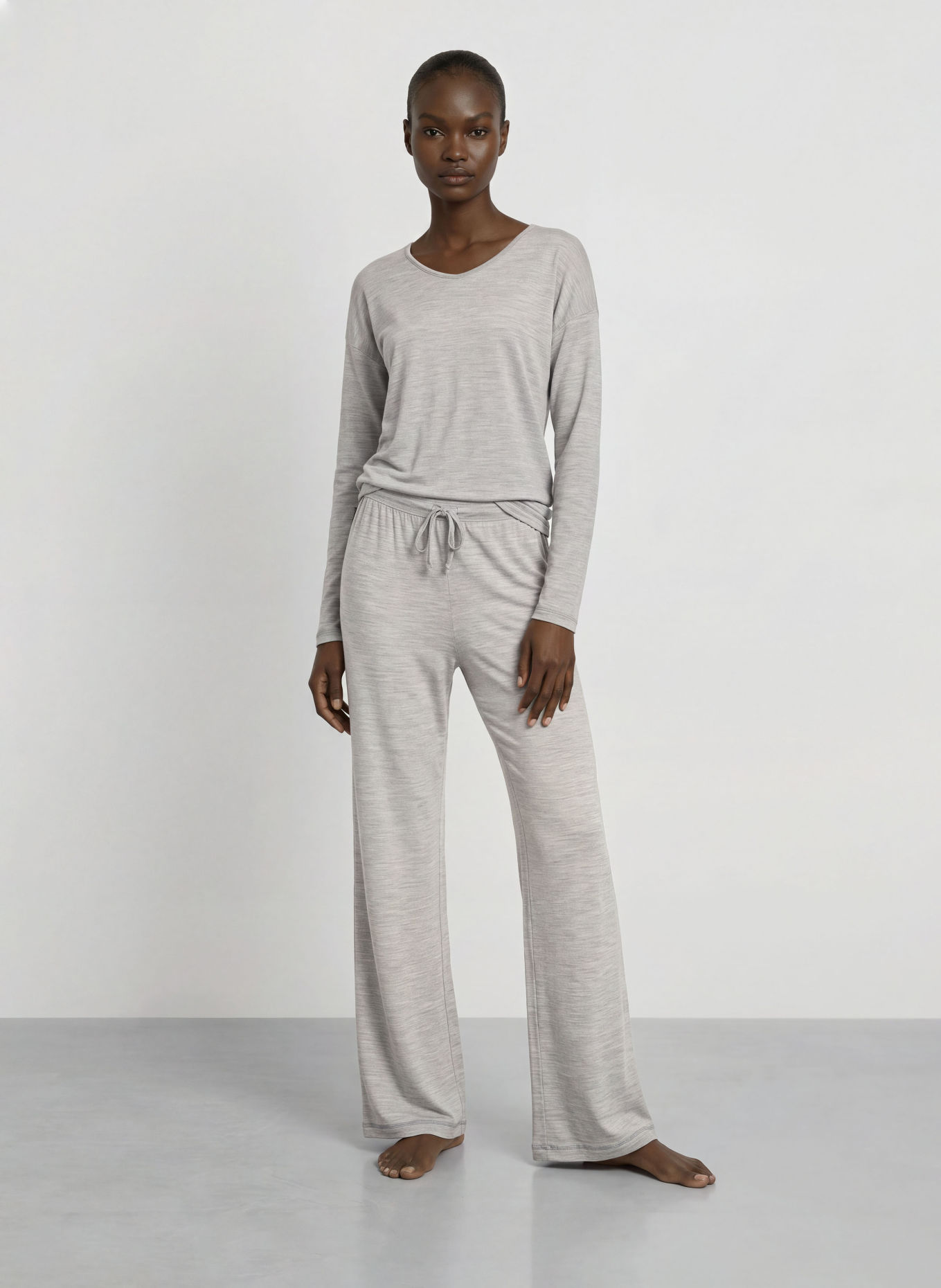 icebreaker Pantaloni din tricot 150 LODGE din lână merino: GRI