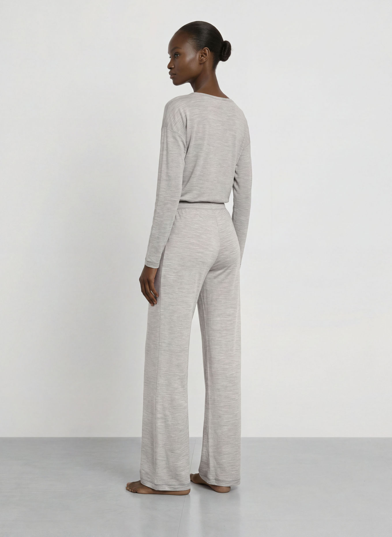 icebreaker Pantaloni din tricot 150 LODGE din lână merino: GRI