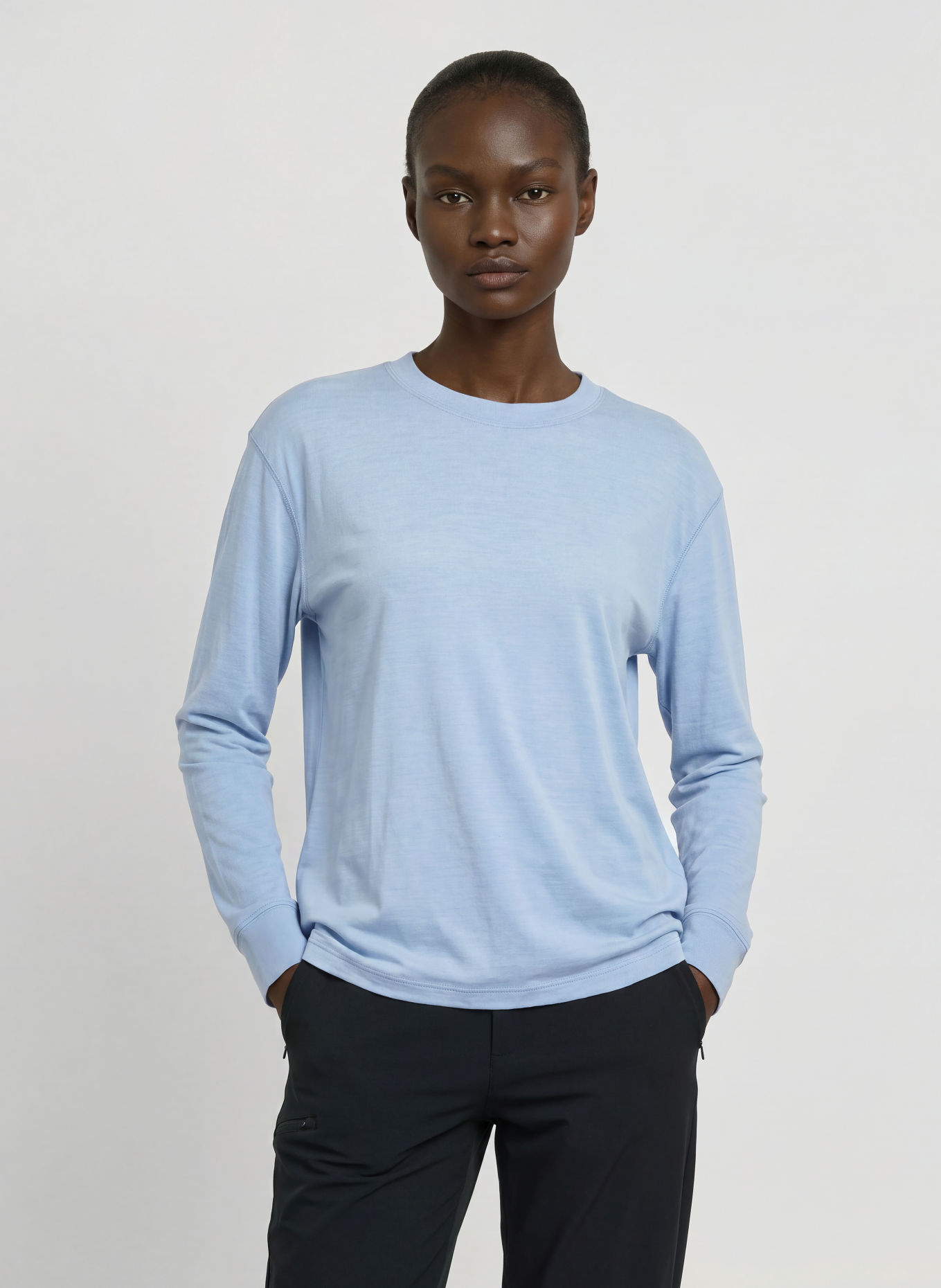 icebreaker MERINO 150 TECH LITE functional shirt made of merino wool: LIGHT BLUE