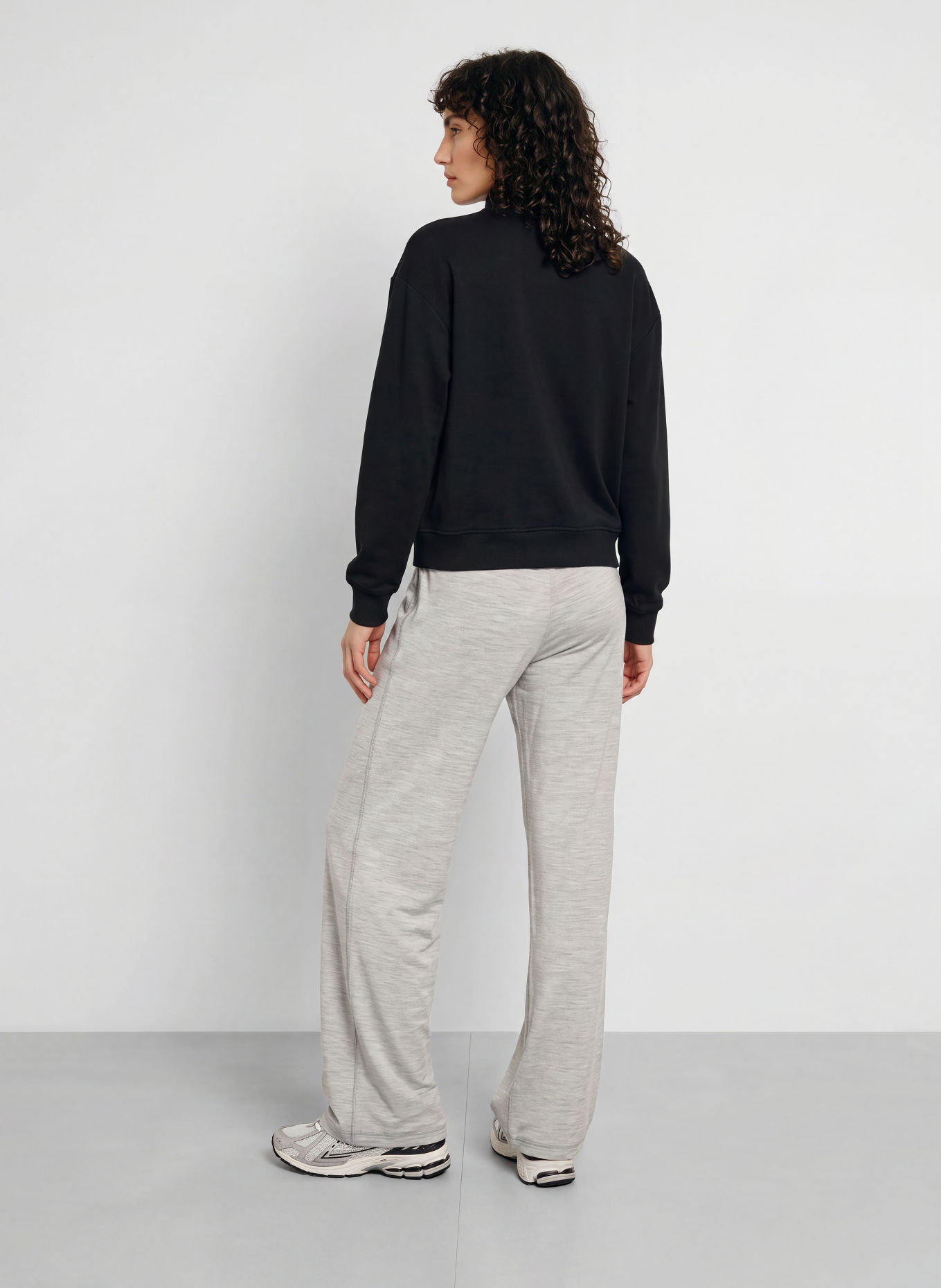 icebreaker MERINO BLEND 150 DRIFT Midlayer with merino wool: BLACK