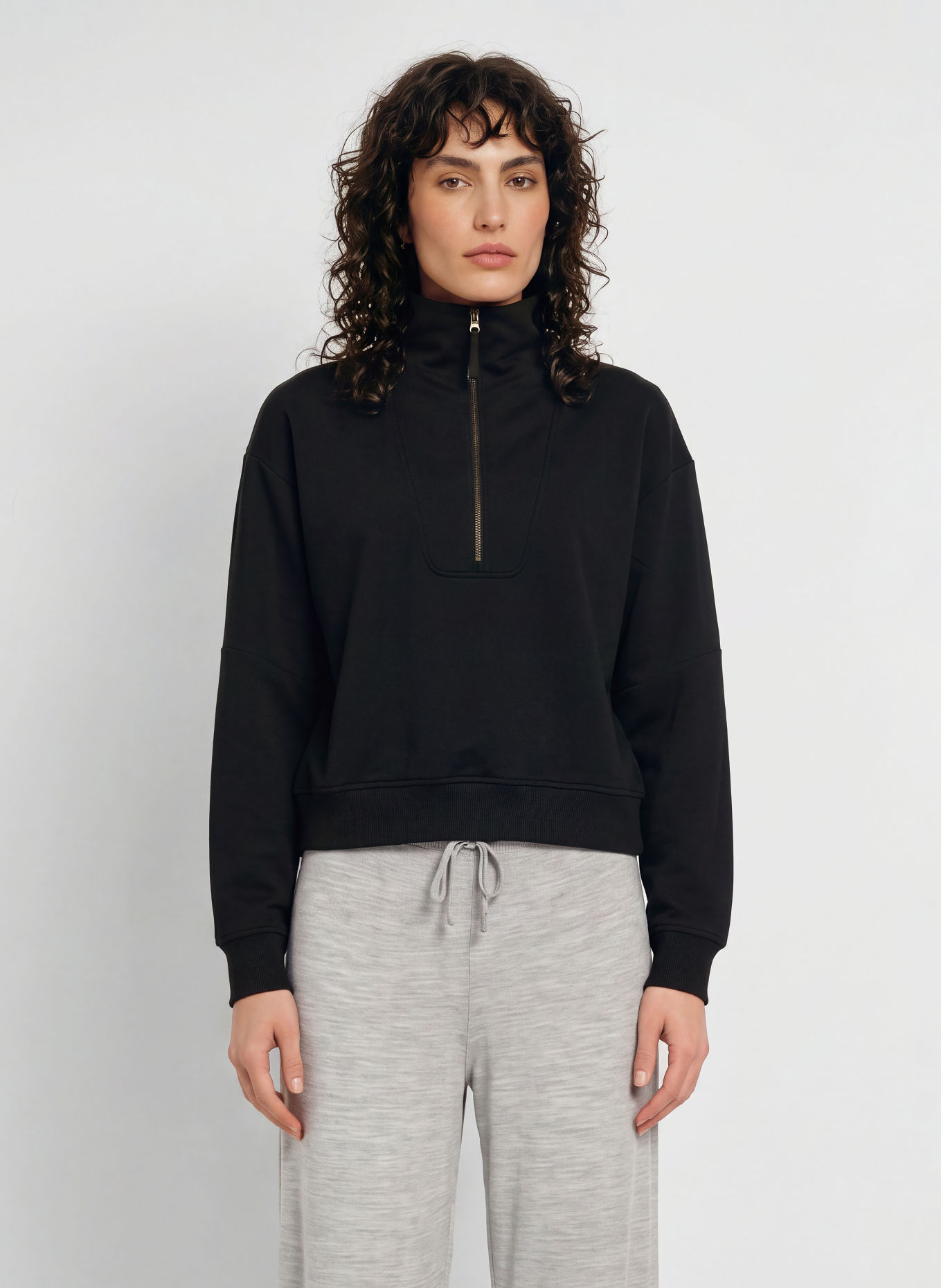 icebreaker MERINO BLEND 150 DRIFT Midlayer with merino wool: BLACK