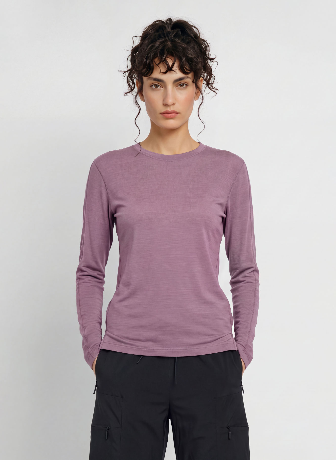 icebreaker Long-Sleeve Shirt 150 ACE: PURPLE