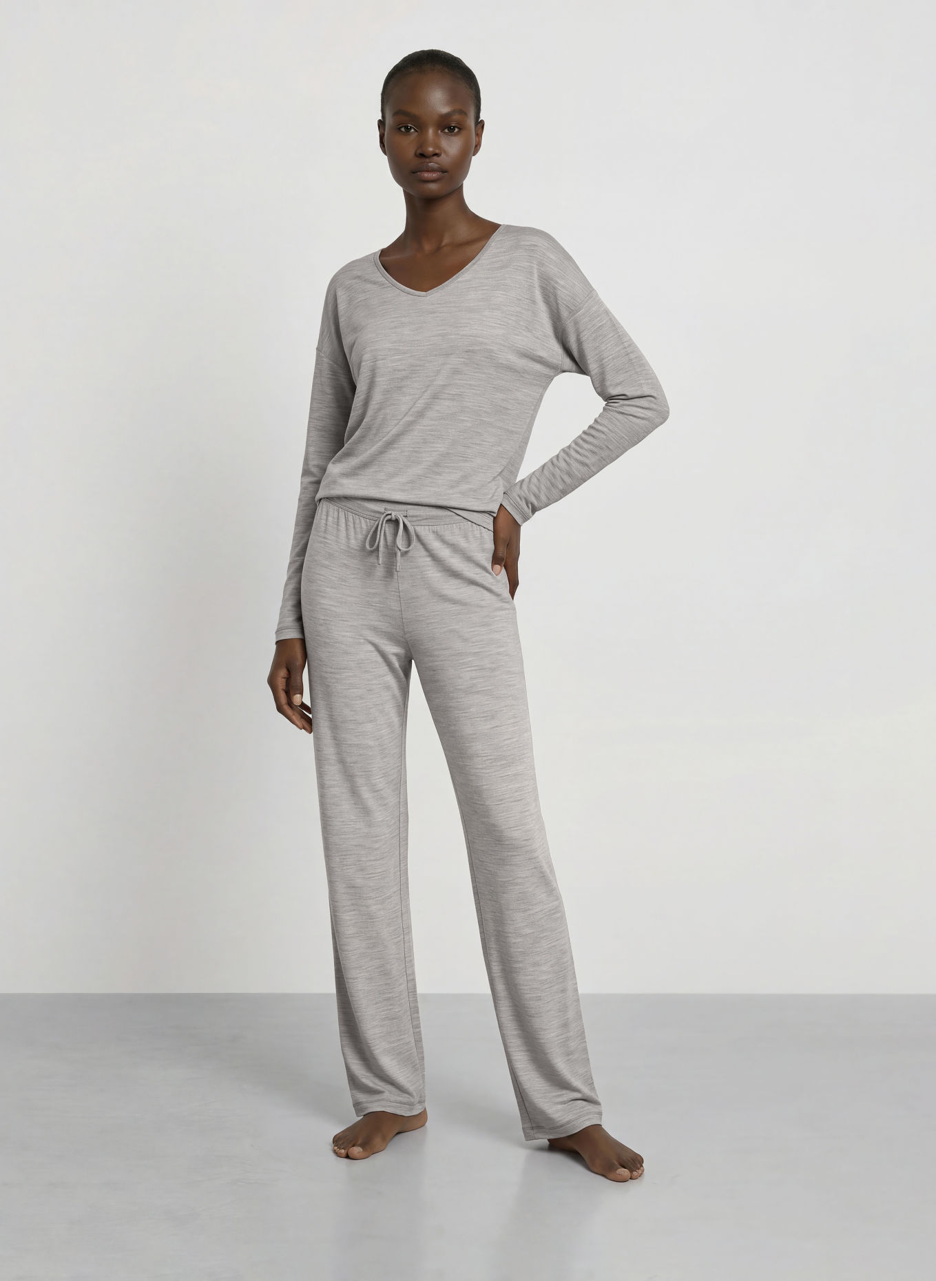 icebreaker MERINO 150 LODGE functional shirt made of merino wool: GRAY
