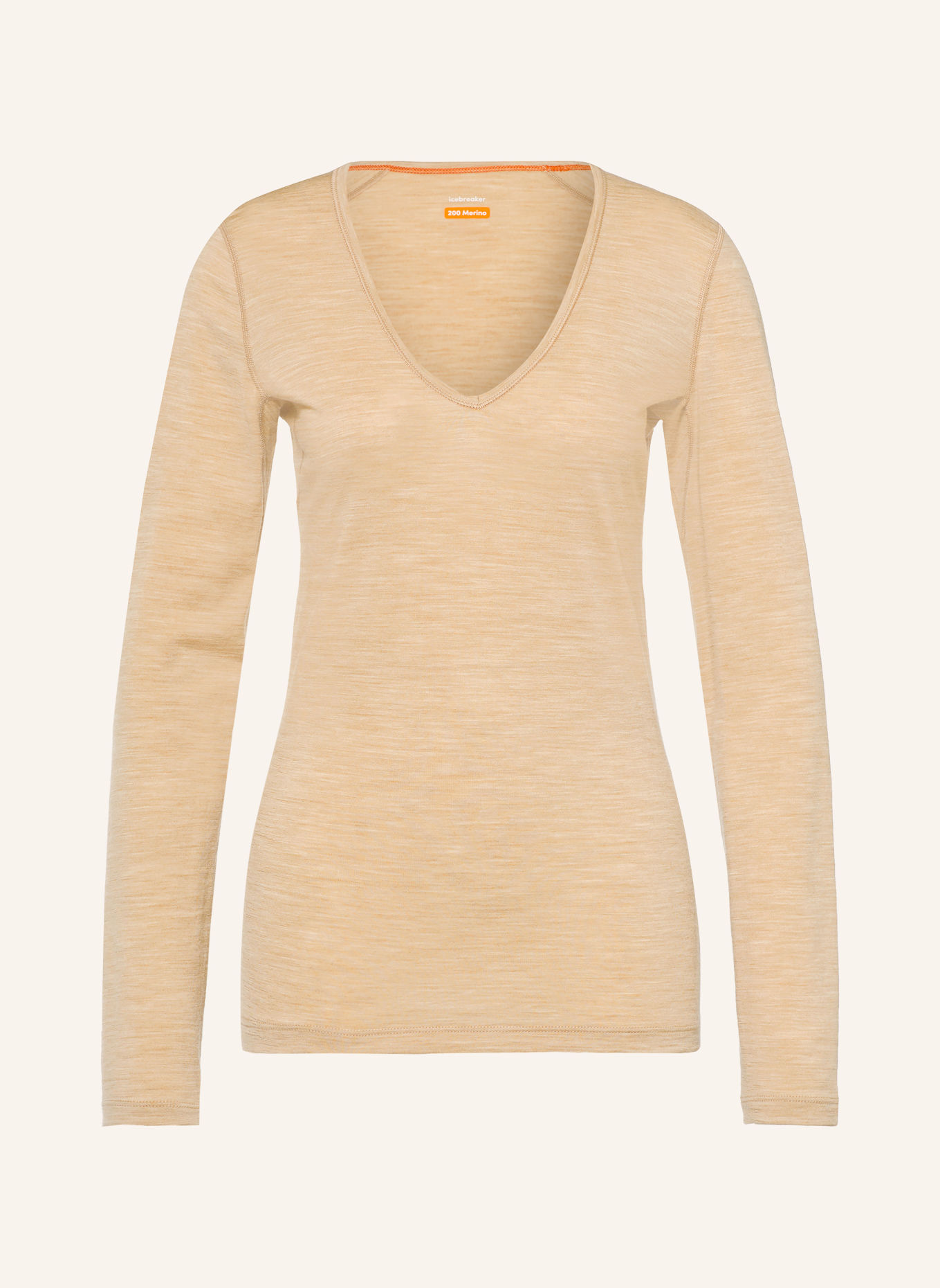 icebreaker MERINO 200 OASIS Functional shirt made of merino wool: LIGHT BROWN
