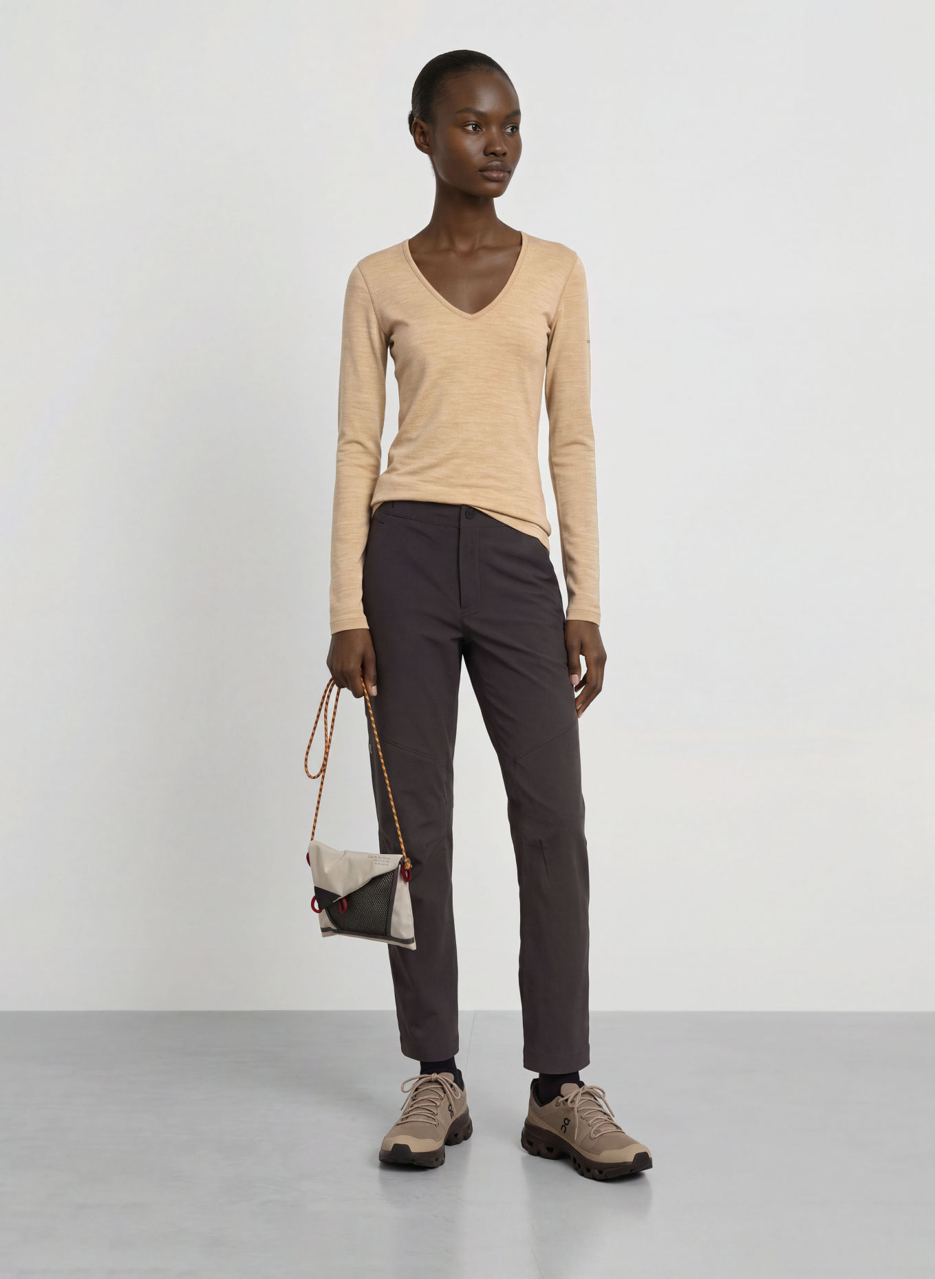 icebreaker MERINO 200 OASIS Functional shirt made of merino wool: LIGHT BROWN