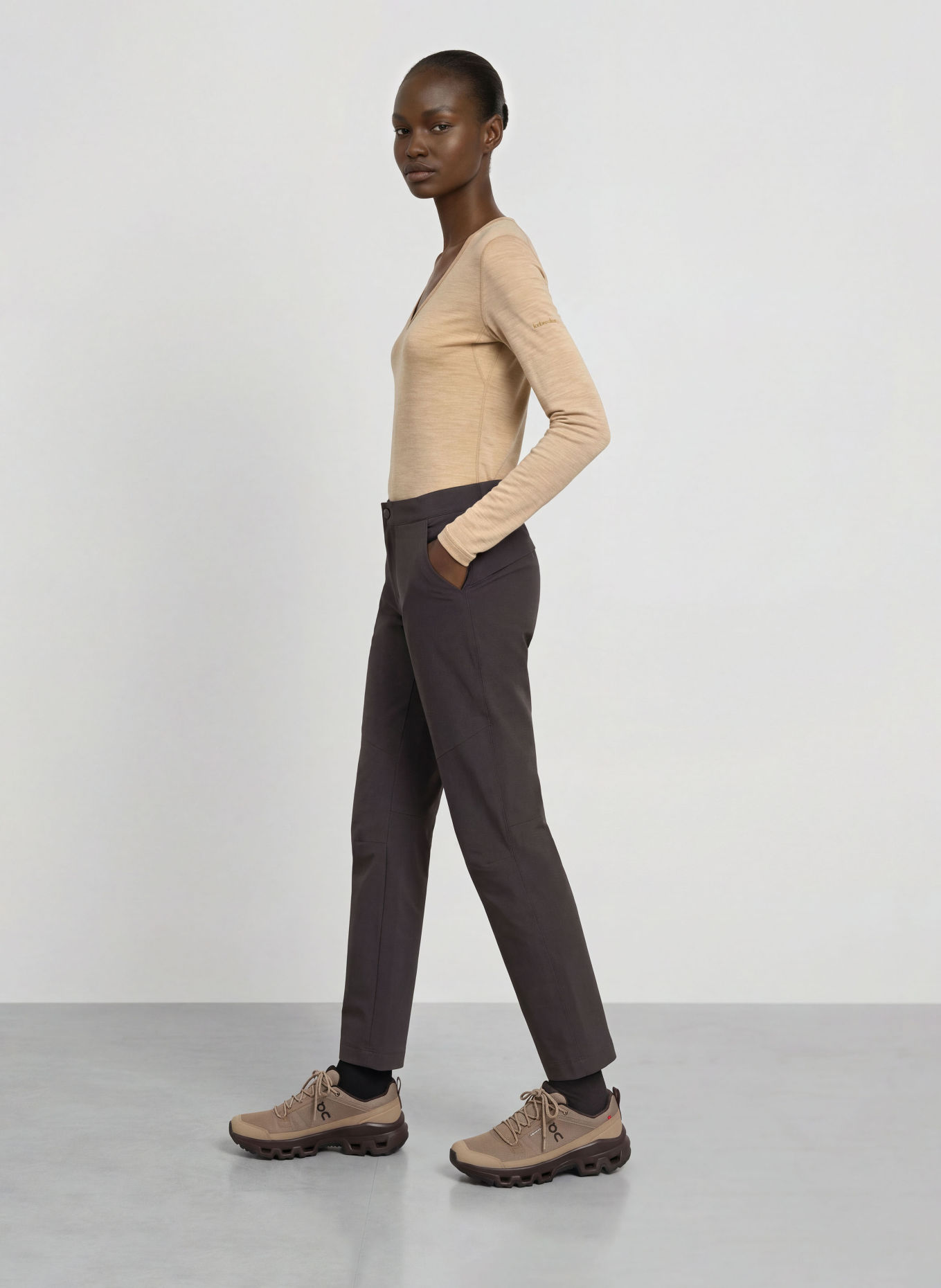 icebreaker MERINO 200 OASIS Functional shirt made of merino wool: LIGHT BROWN