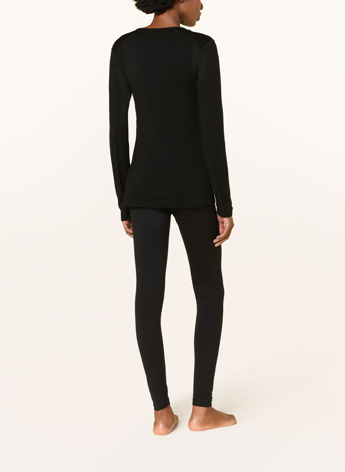 icebreaker MERINO 260 TECH Functional underwear shirt made from merino wool: BLACK