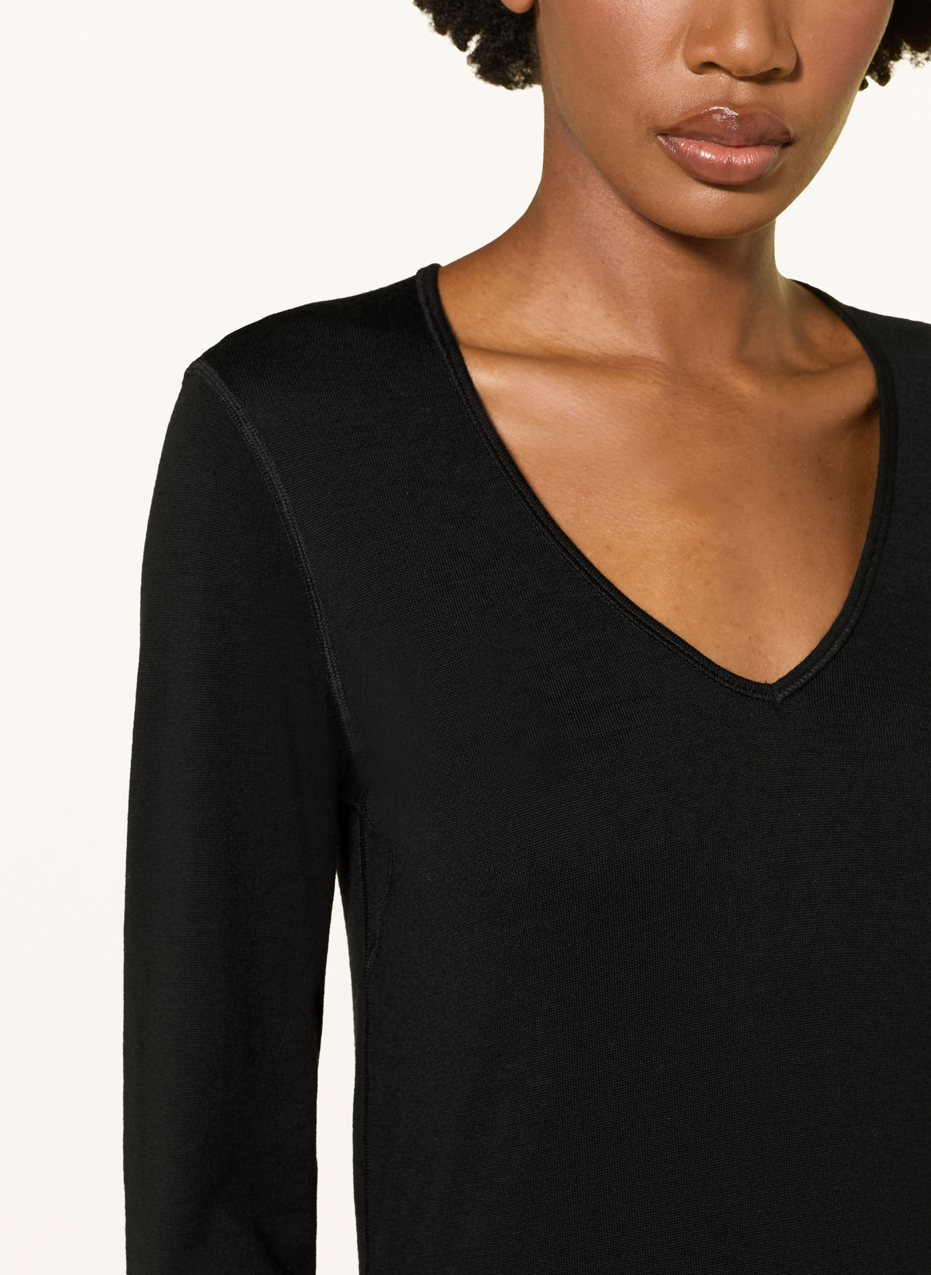 icebreaker MERINO 260 TECH Functional underwear shirt made from merino wool: BLACK