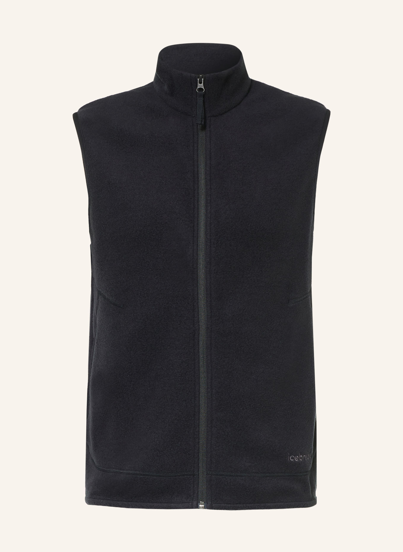 icebreaker 800 REALFLEECE™ CLASSIC Fleece Vest with Merino Wool: BLACK