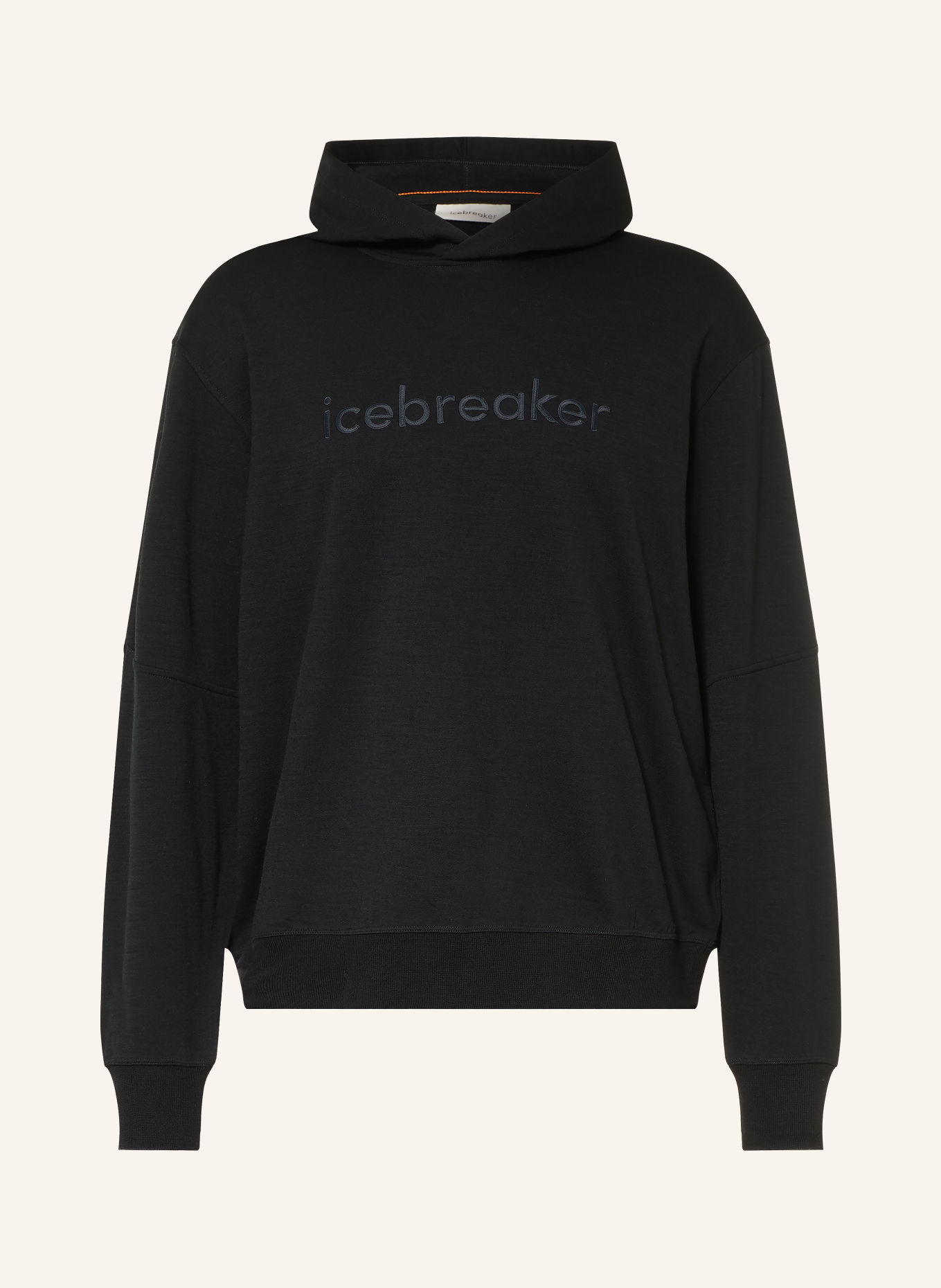 icebreaker 360 REALFLEECE™ ELEMENTAL Hoodie made of merino wool: BLACK