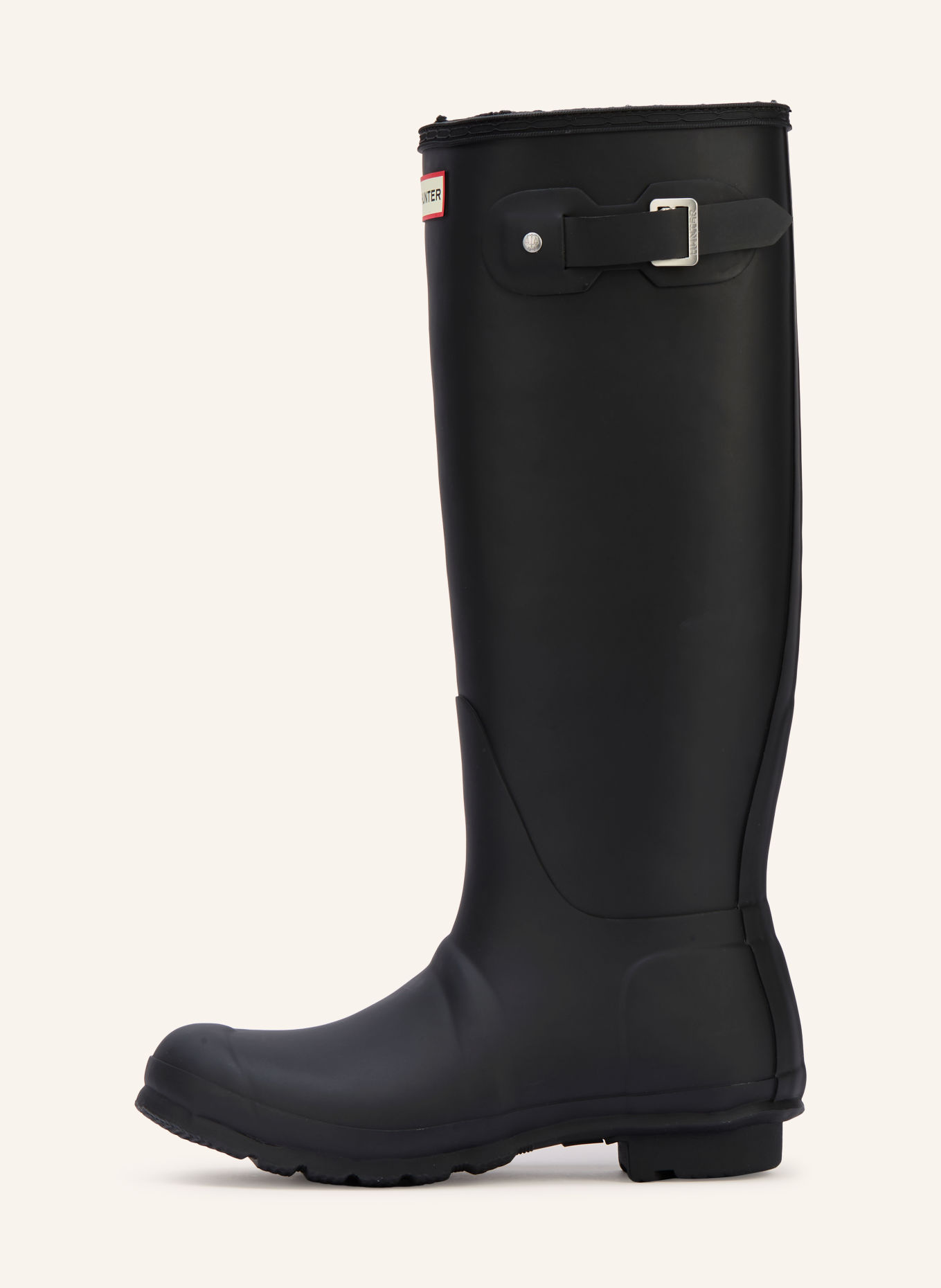 HUNTER Rain boots: BLACK / SILVER