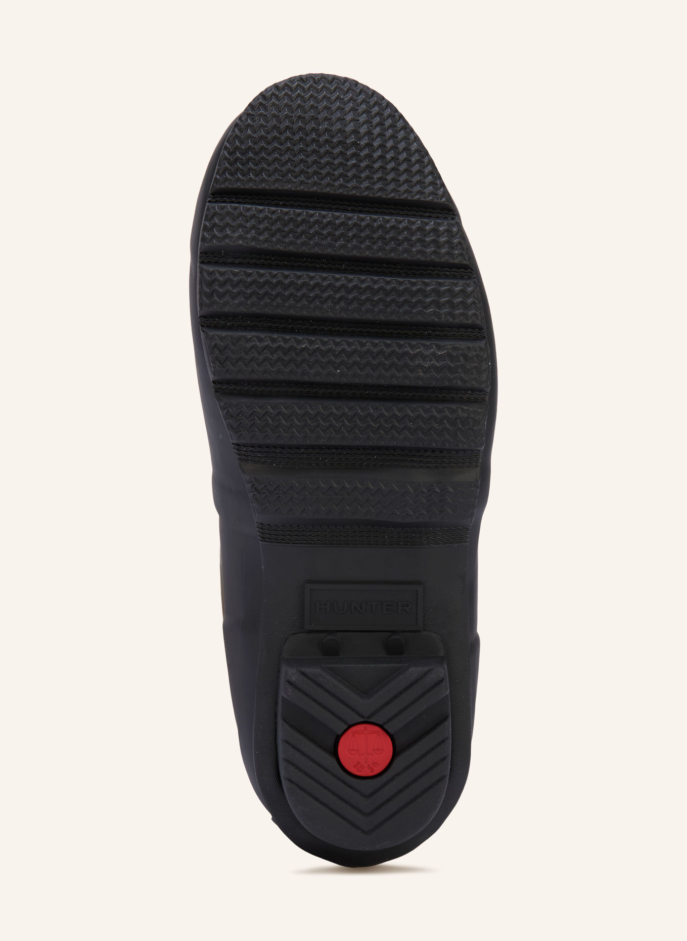 HUNTER Rain boots: BLACK / SILVER