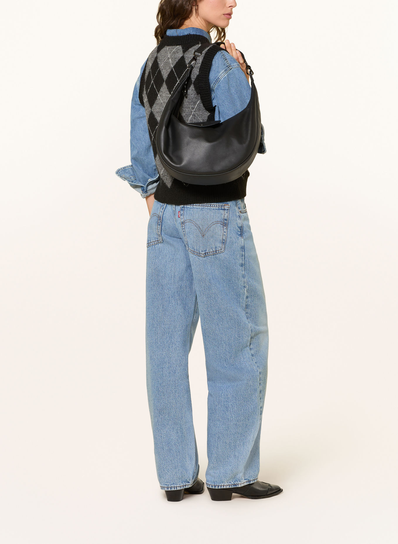 Levi's® Barrel Jeans MIDDY BALLON: 08 Med Indigo - Worn In