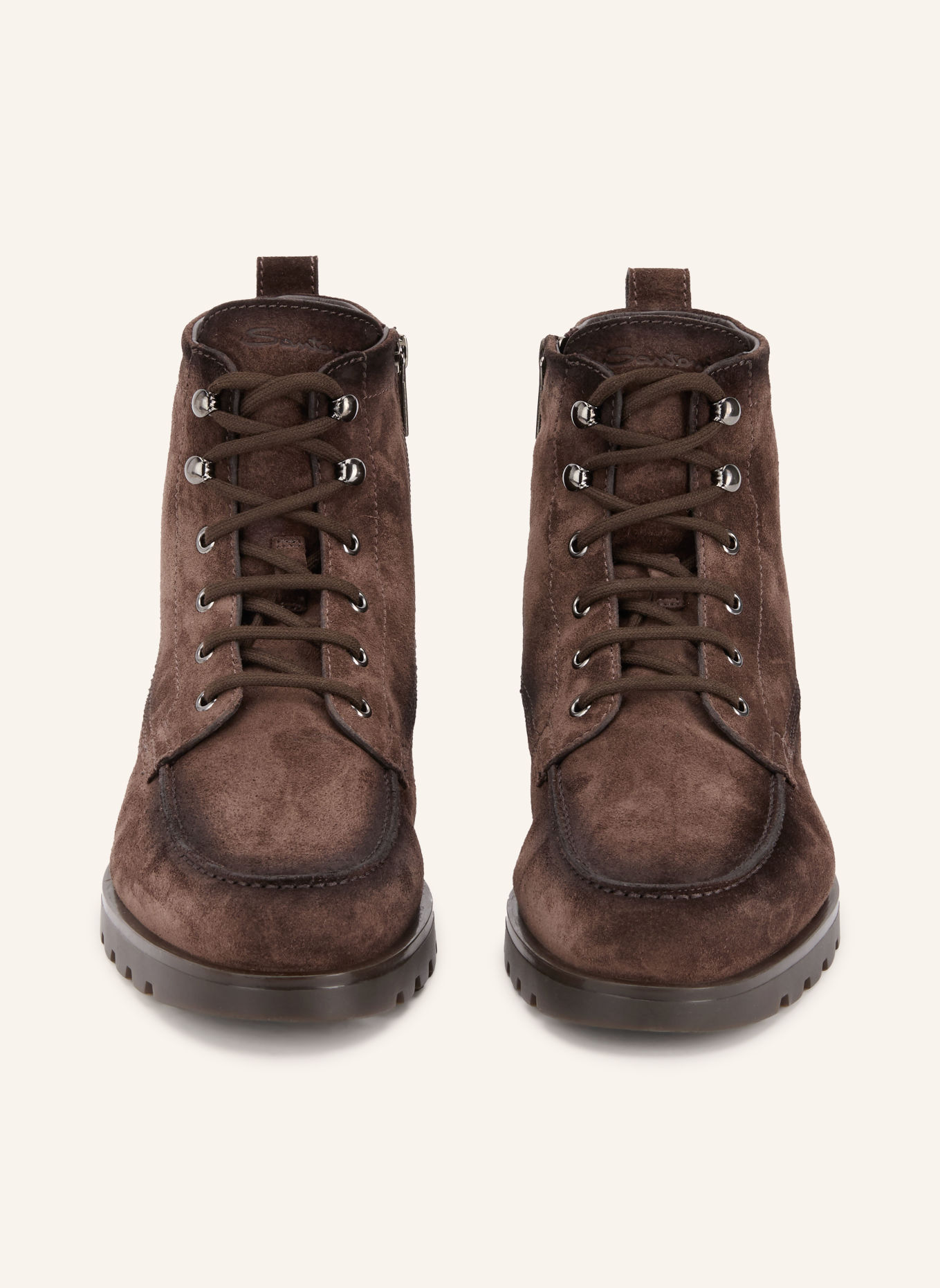 Santoni Veterboots FLAIR: MARRON FONCÉ