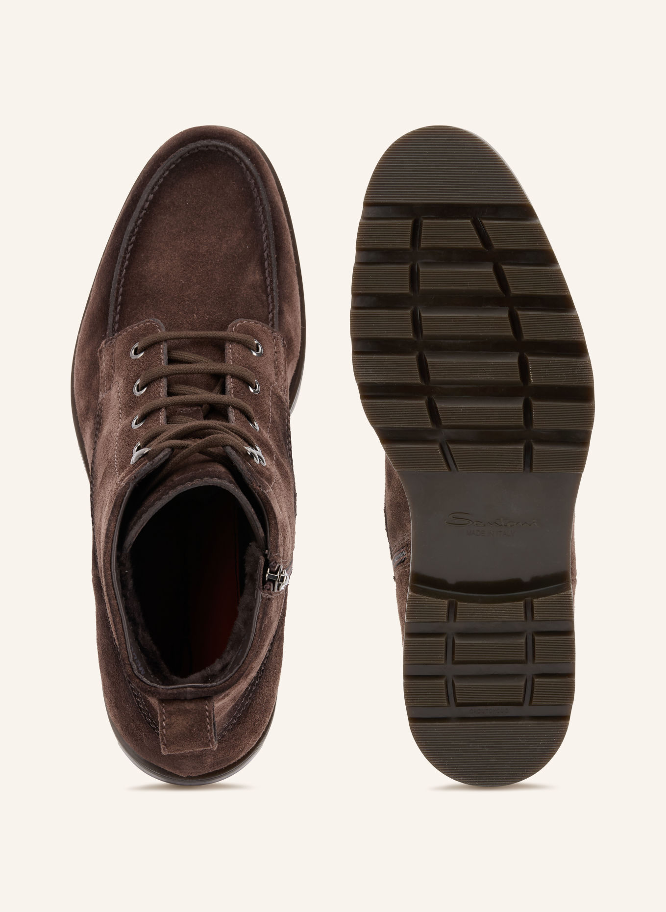 Santoni Veterboots FLAIR: MARRON FONCÉ