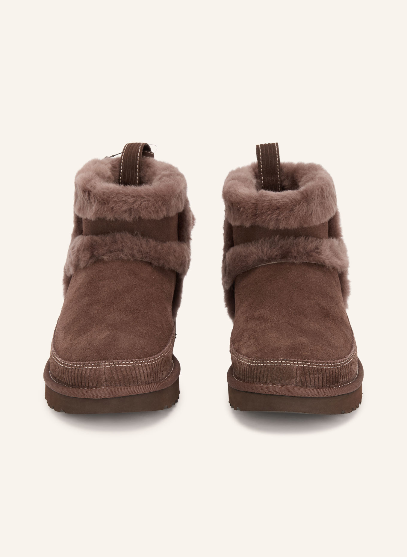 UGG Boots CLASSIC MINI HERITAGE: MARRON FONCÉ