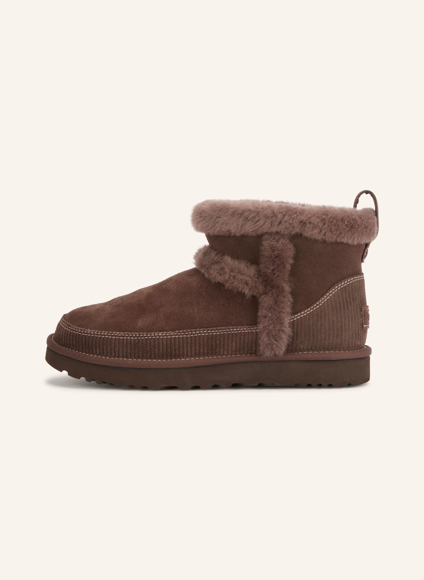 UGG Boots CLASSIC MINI HERITAGE: MARRON FONCÉ