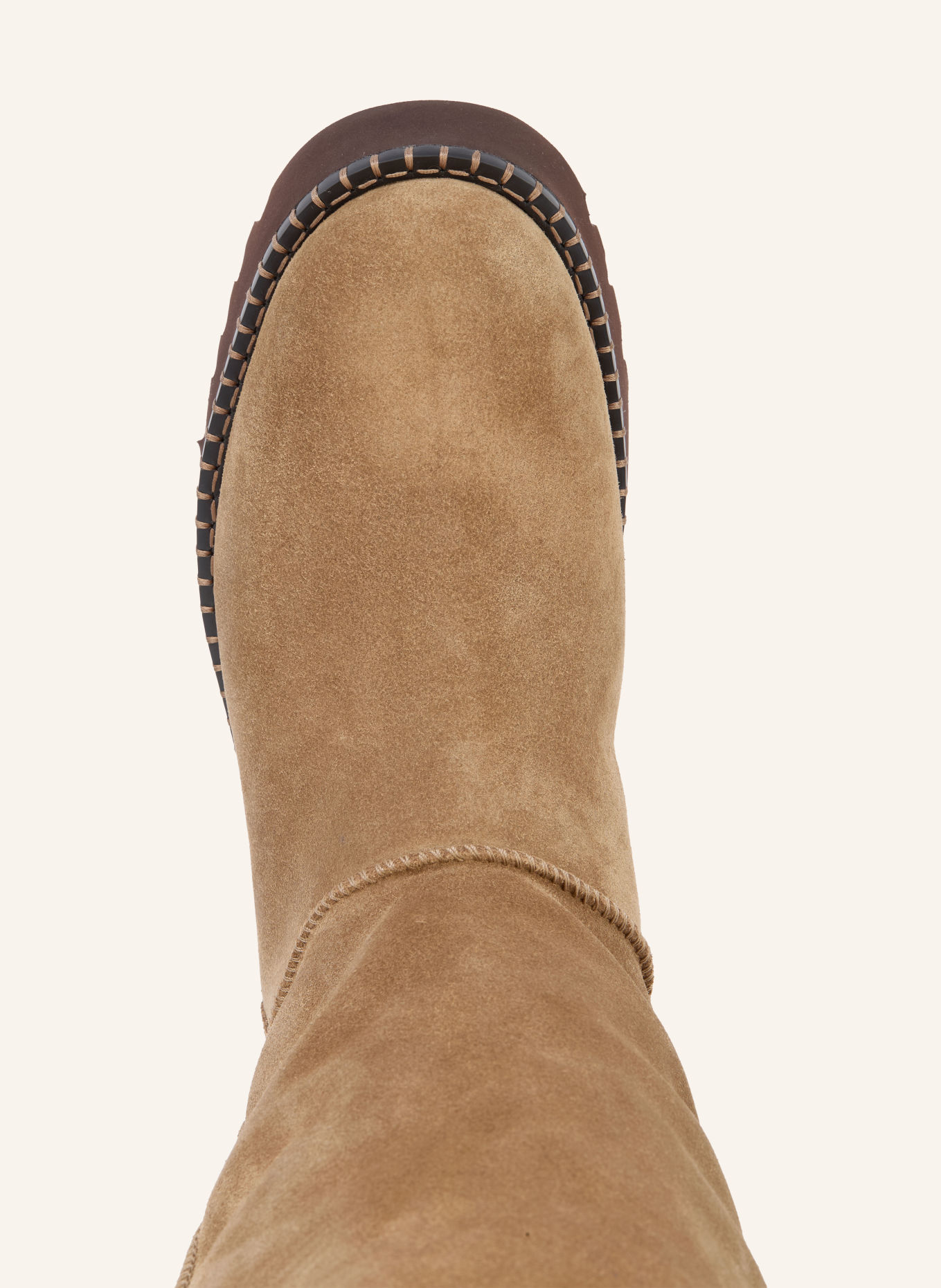 UGG UPTOWNER TALL Platform Boots: LIGHT BROWN
