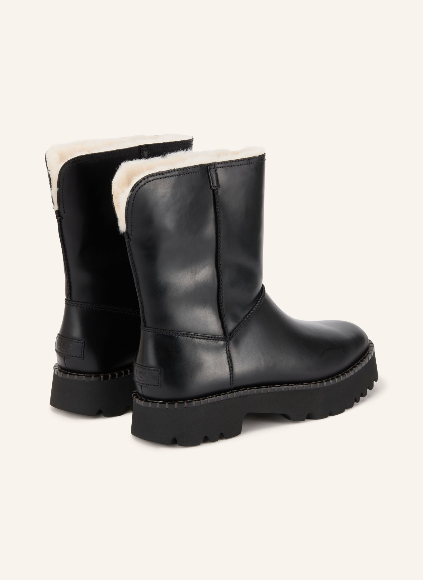 UGG Botki UPTOWNER Szorty: CZARNY