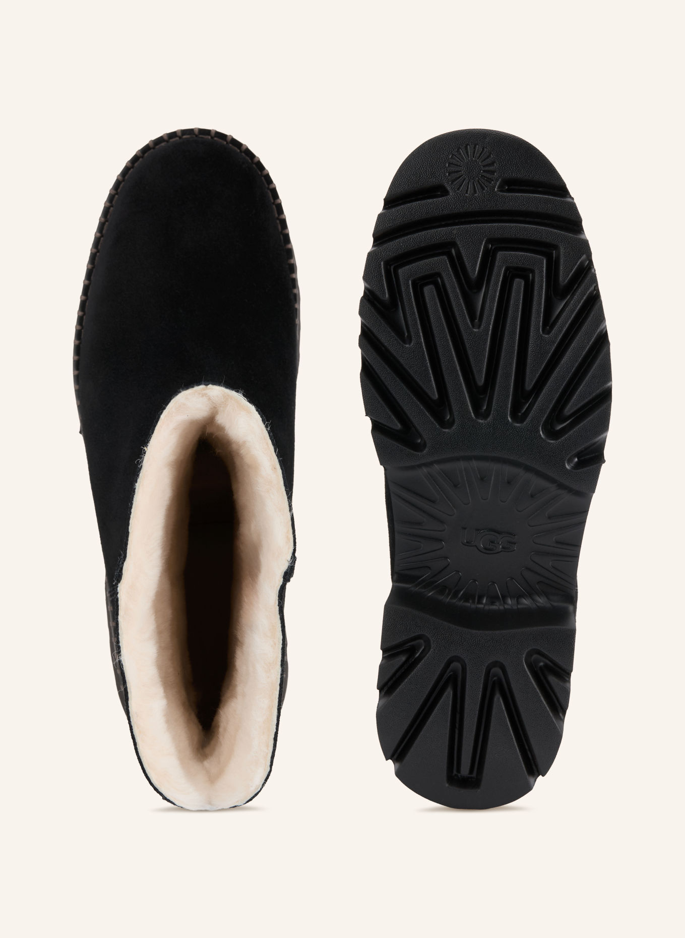 UGG UPTOWNER SHORT Boots: BLACK