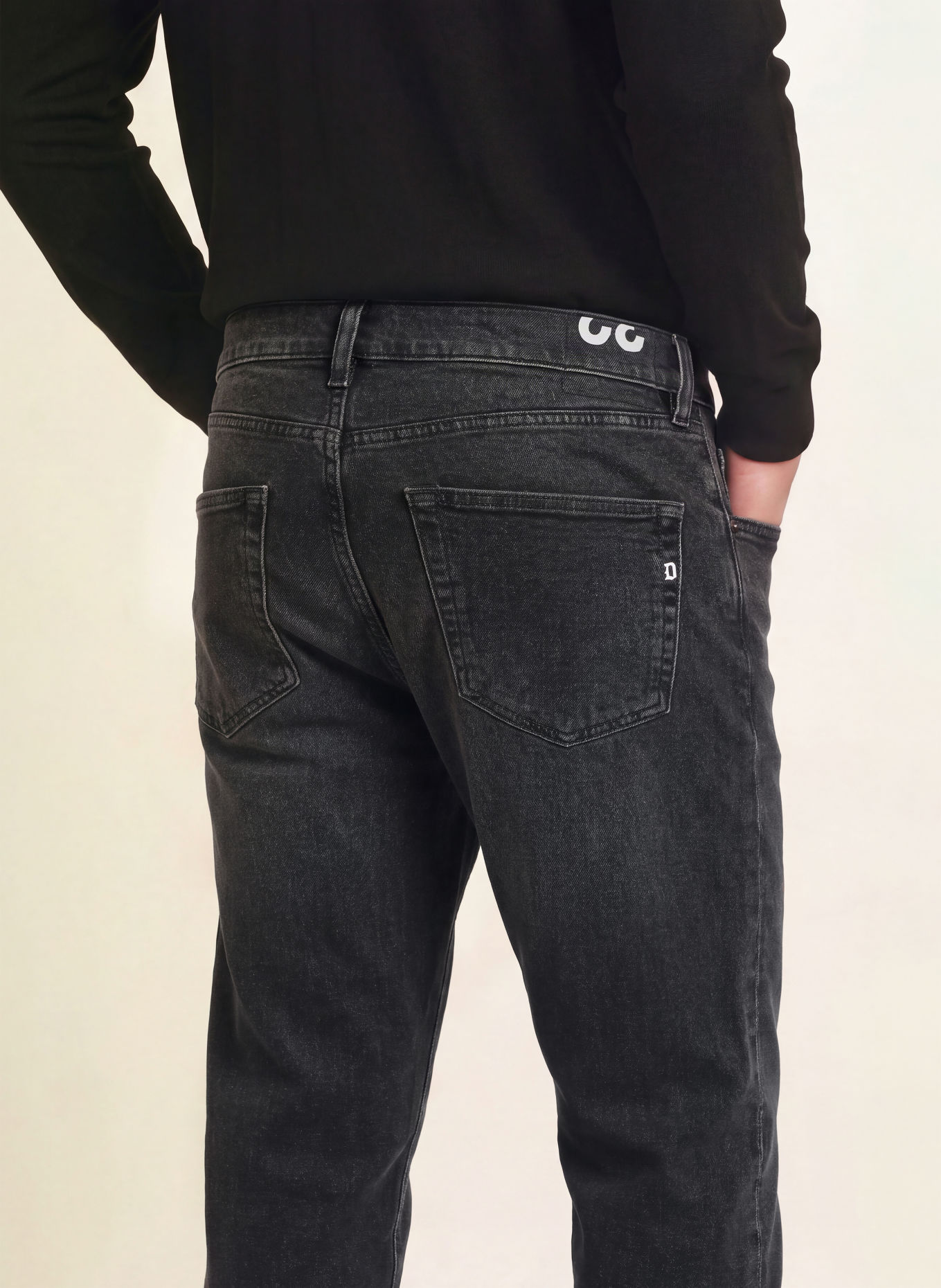 Dondup Džíny ICON Slim Fit: 999 BLACK