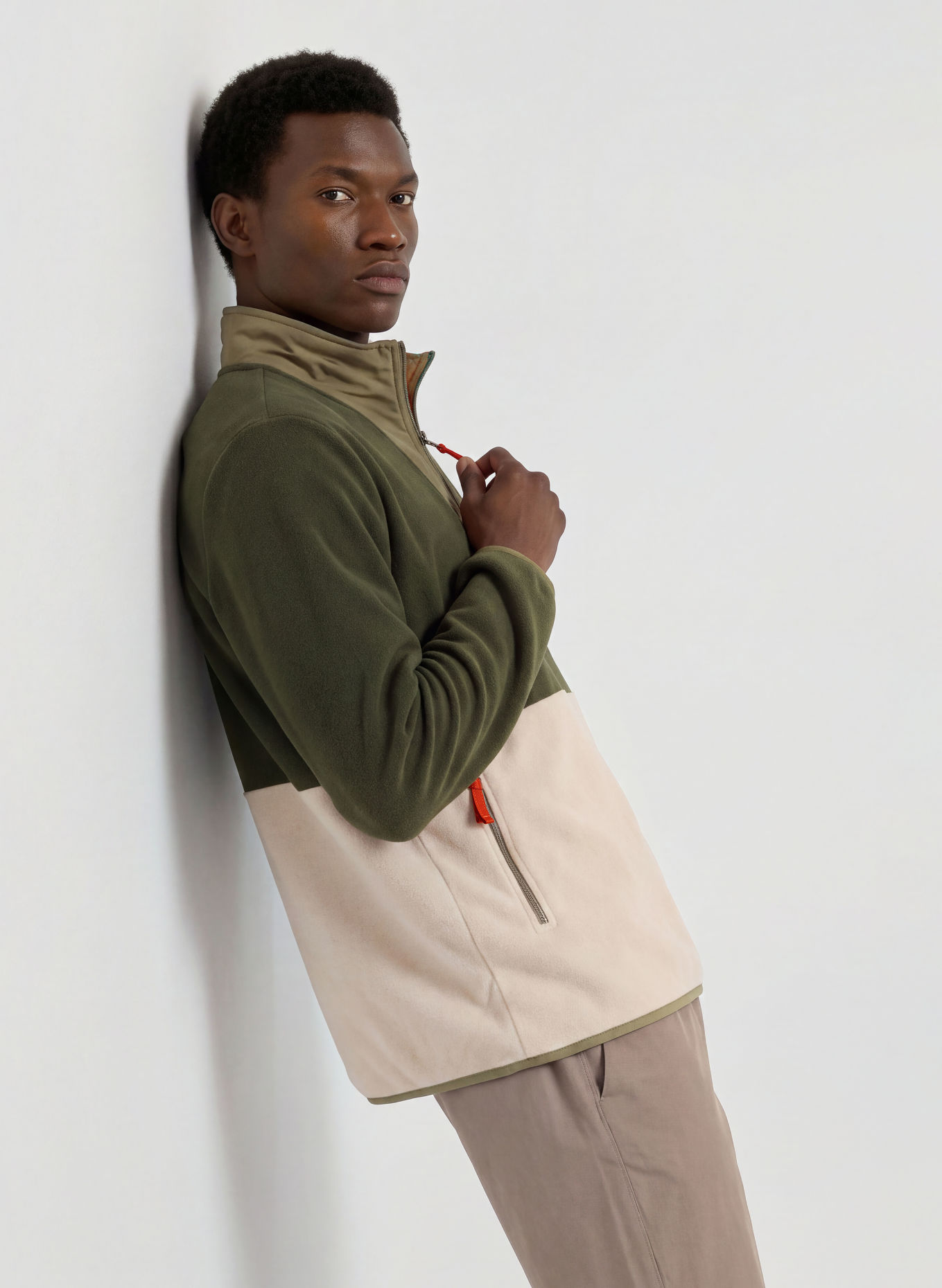 Columbia Fleece-tröja med dragkedja SEQUOIA GROVE™ II: GRÖN / BEIGE