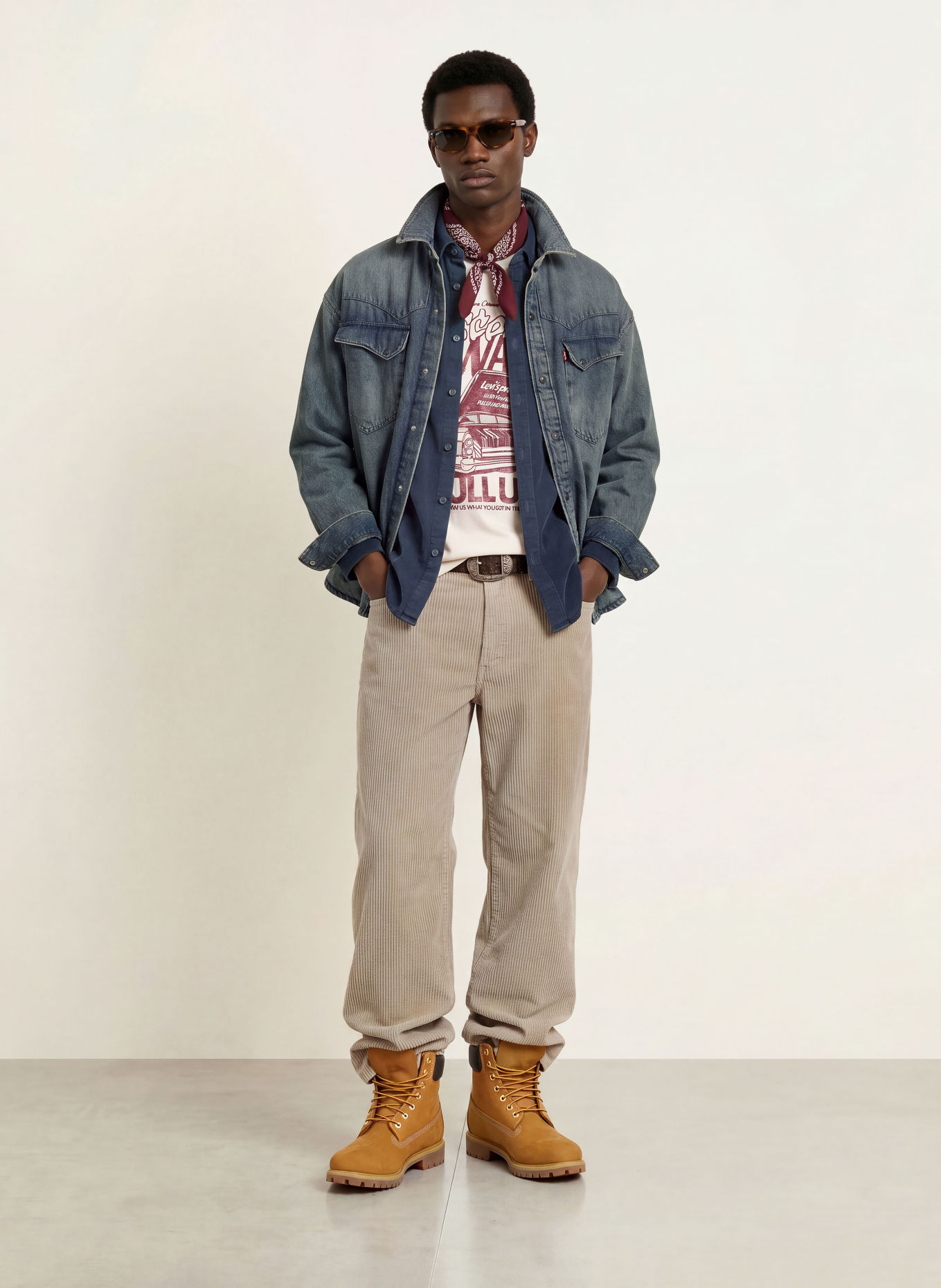 Levi's® Jeans-Overjacket LENNOX: BLAU