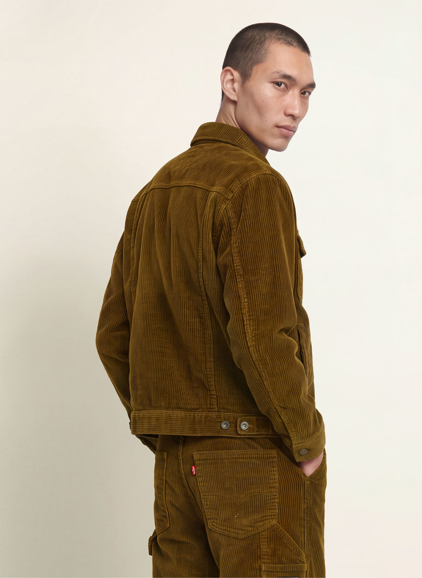 Levi's® Corduroy Overshirt SUNRISE TRUCKER: BROWN