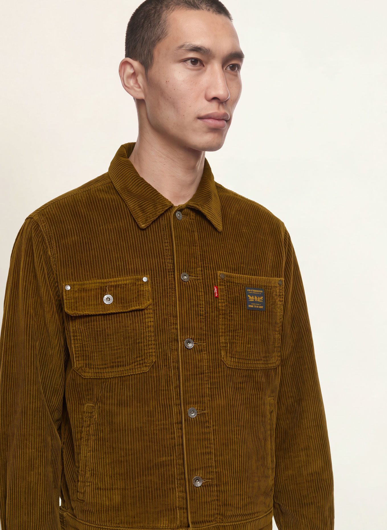 Levi's® Corduroy Overshirt SUNRISE TRUCKER: BROWN