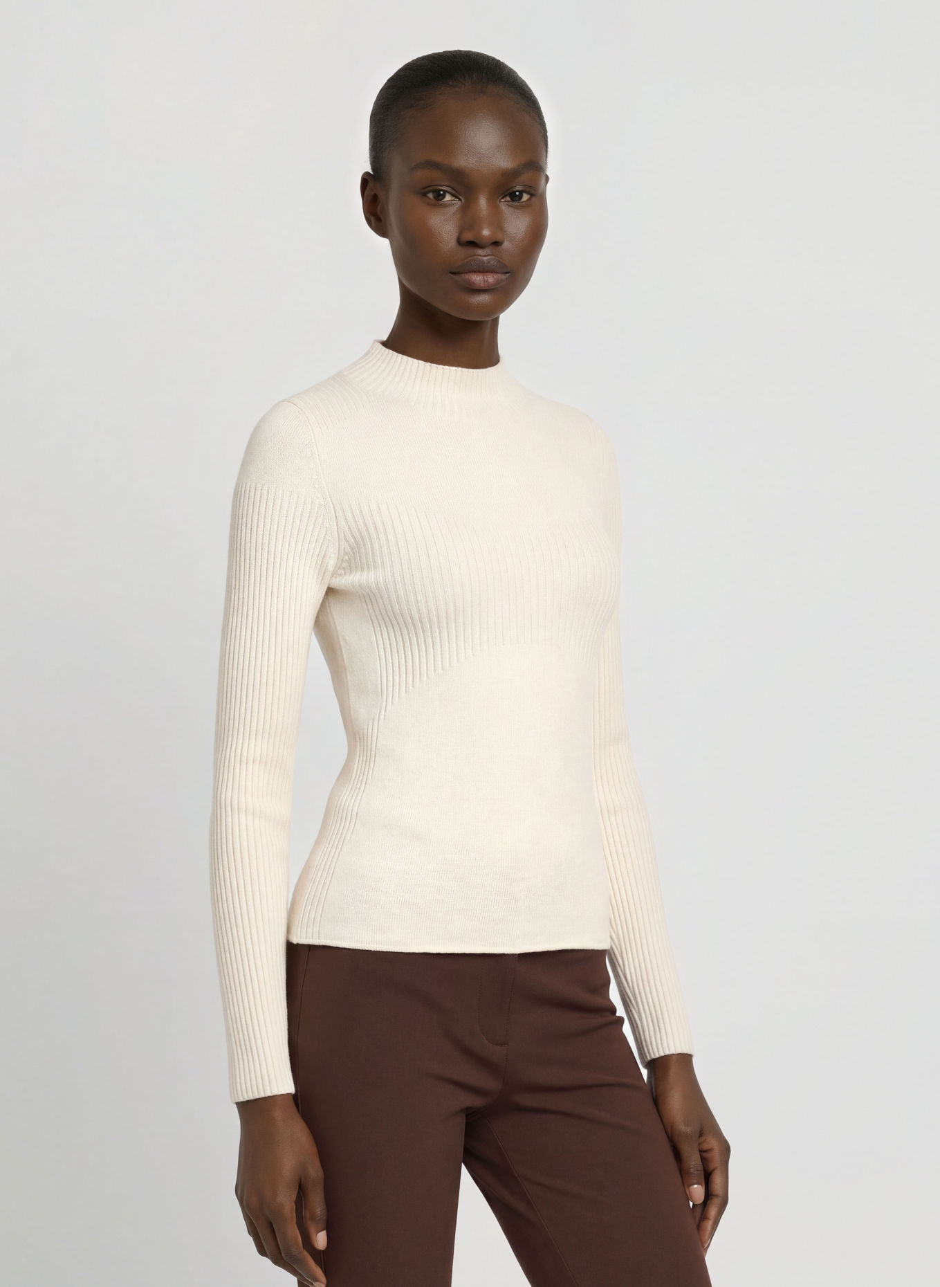 MRS & HUGS Cashmere Sweaters: ECRU