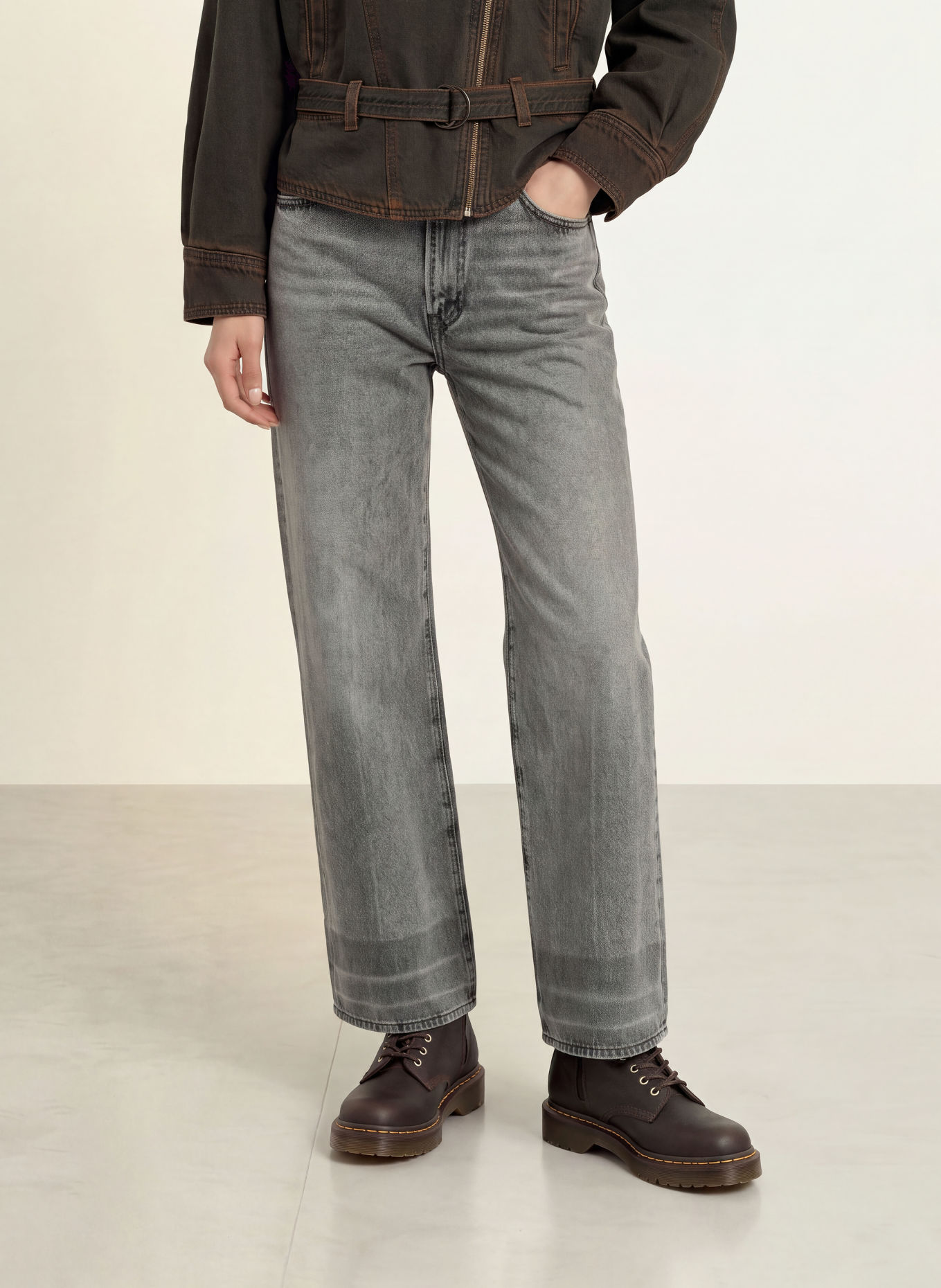 Levi's® Široké džíny RIBCAGE: 93 Greys