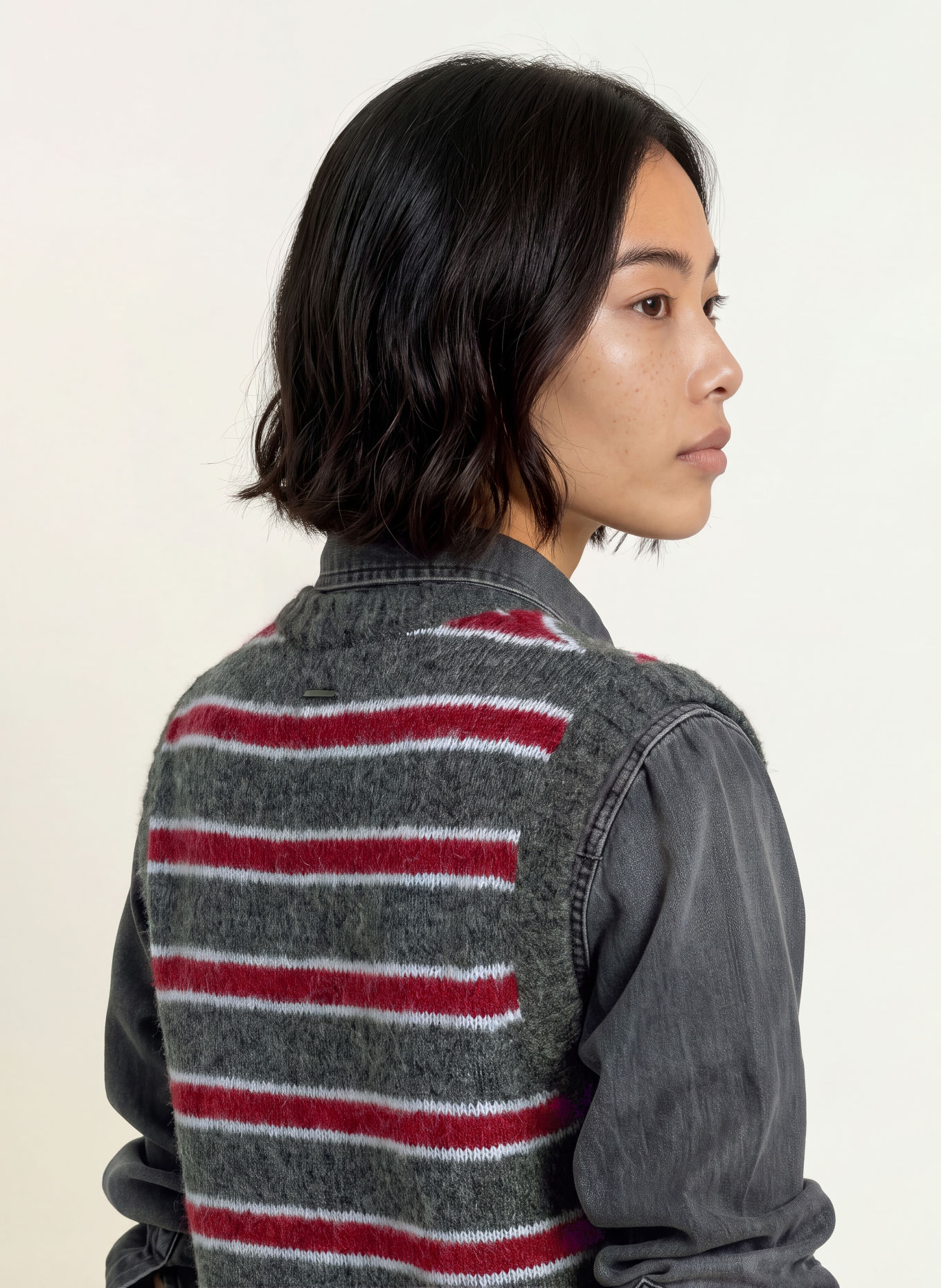 Levi's® Slipover ALICE: MÖRKGRÅ / MÖRKRÖD / VIT