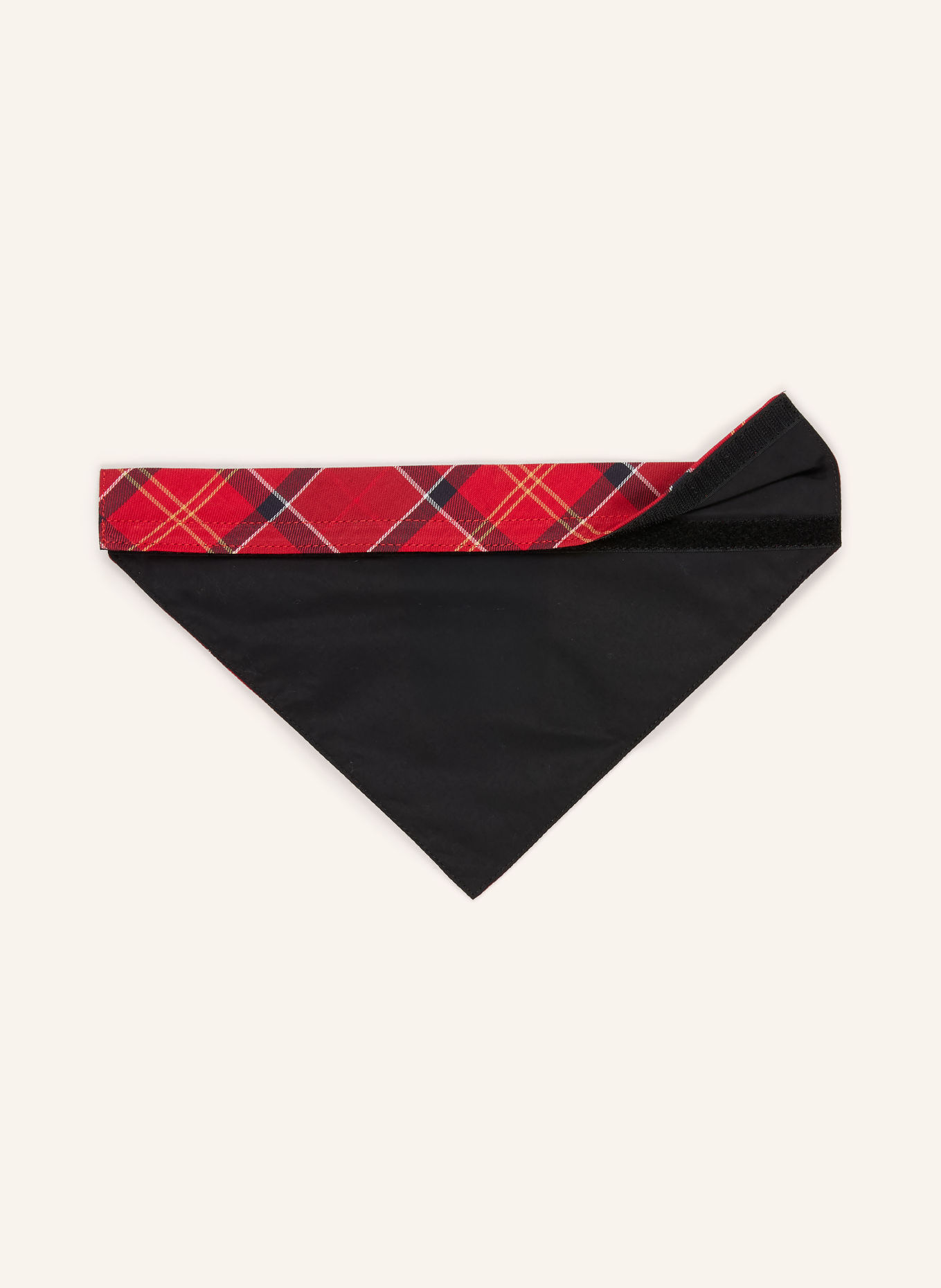 Barbour Hundehalstuch LARGE-XL: ROT / DUNKELGRAU / SCHWARZ
