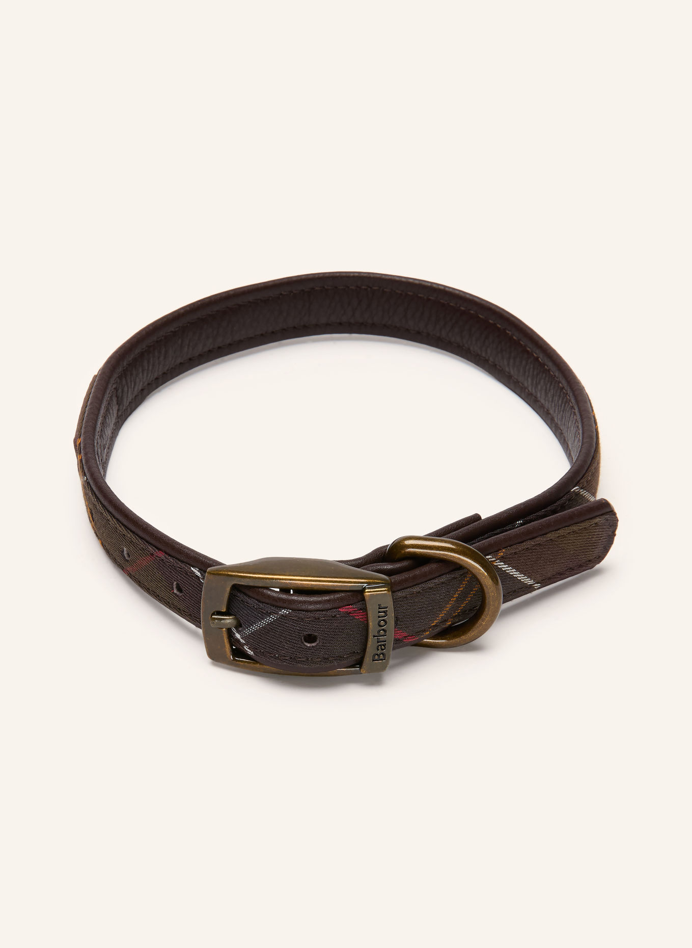 Barbour Obojek pro psy MEDIUM: TMAVĚ ZELENÁ / TMAVĚ ČERVENÁ / ŽLUTÁ