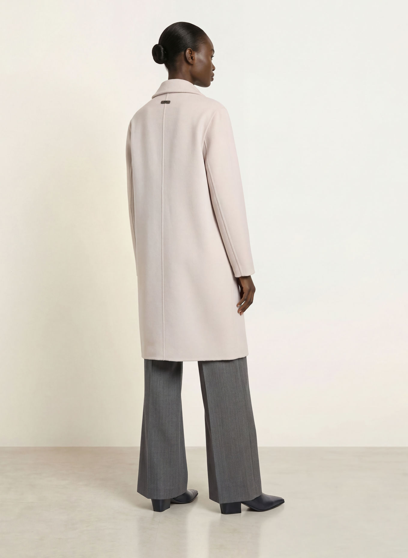 PESERICO Wool coat with gemstones: BEIGE